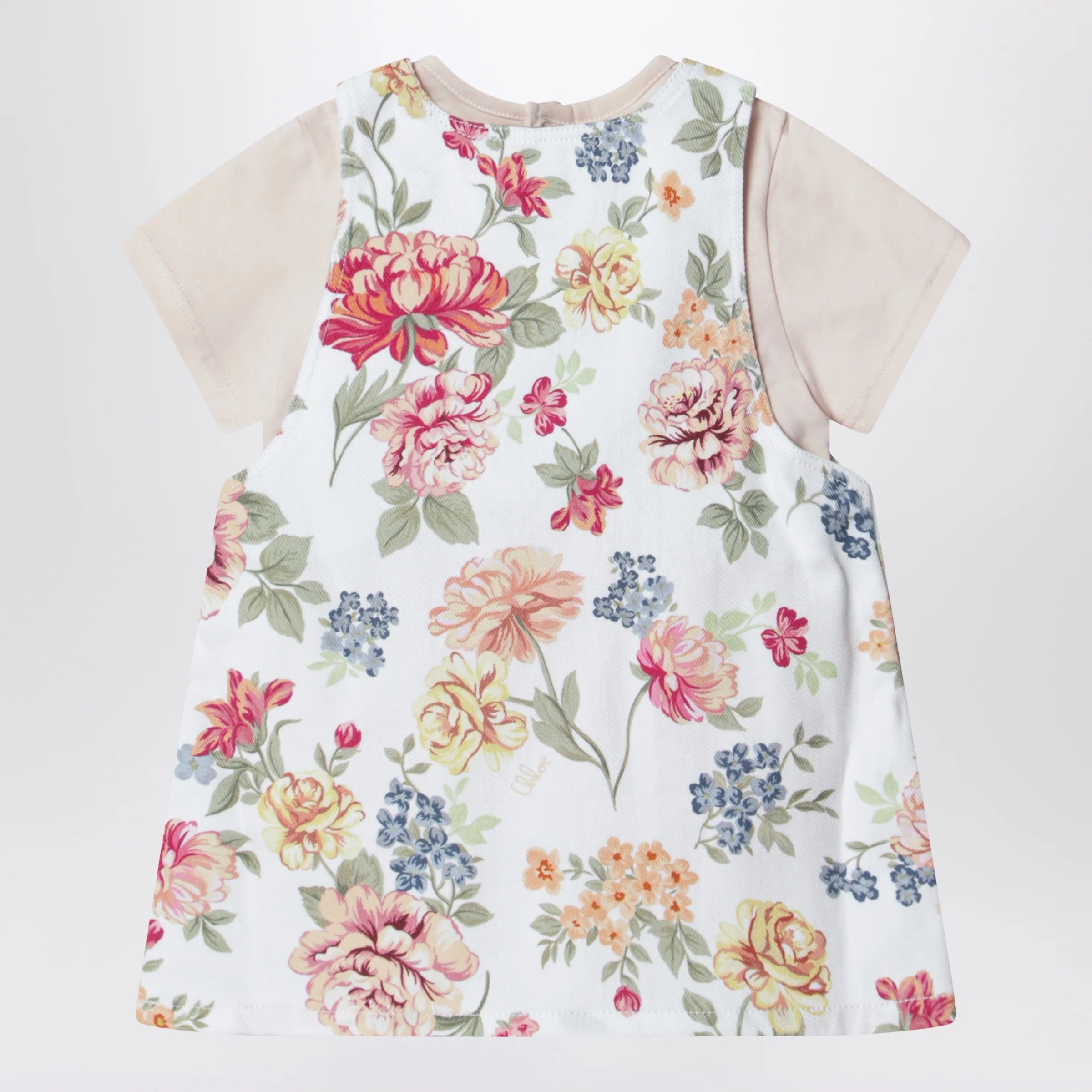 Chloé Pink two-piece set with floral pattern