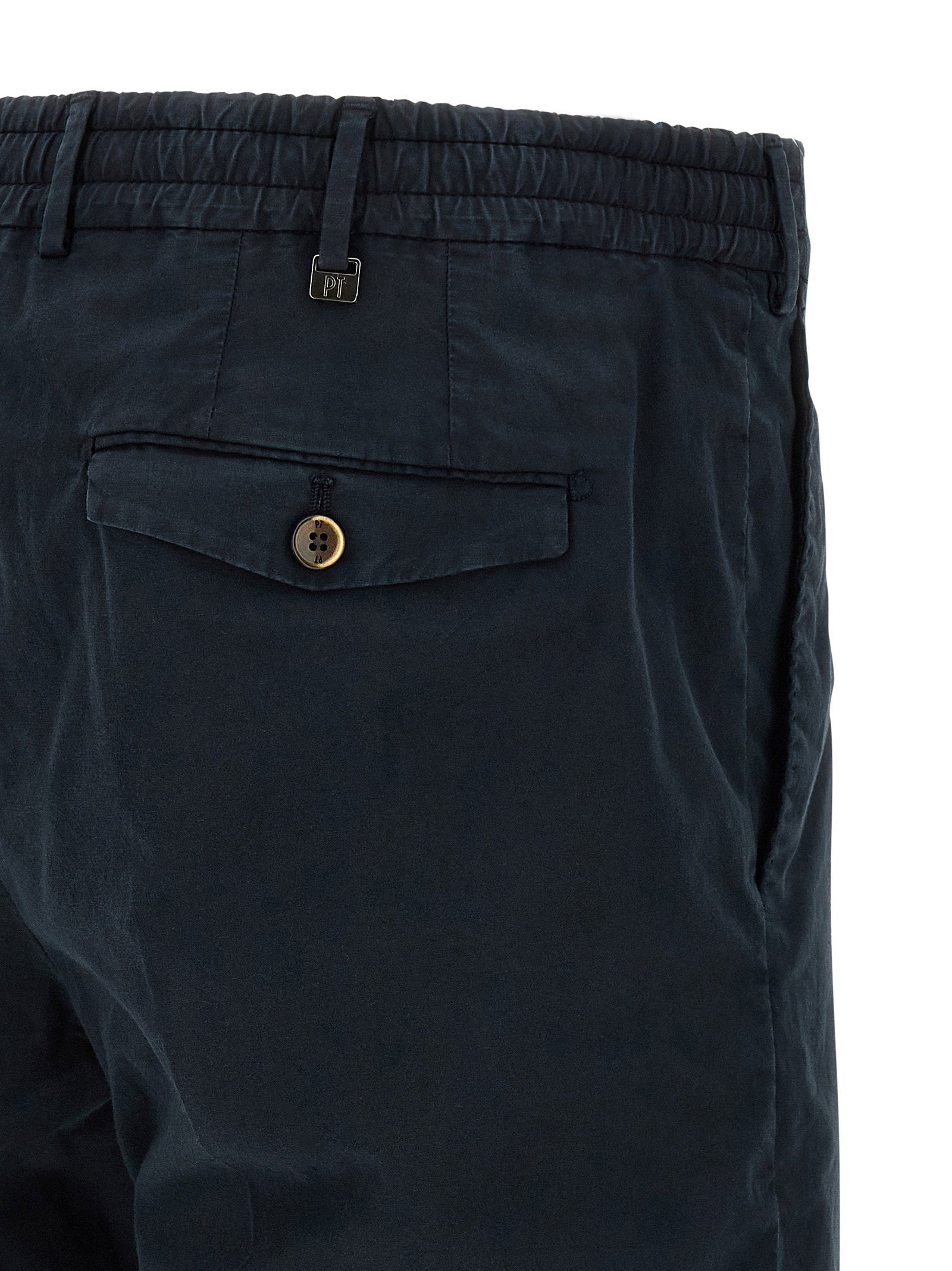 Pt Torino Stretch Cotton Bermuda Shorts