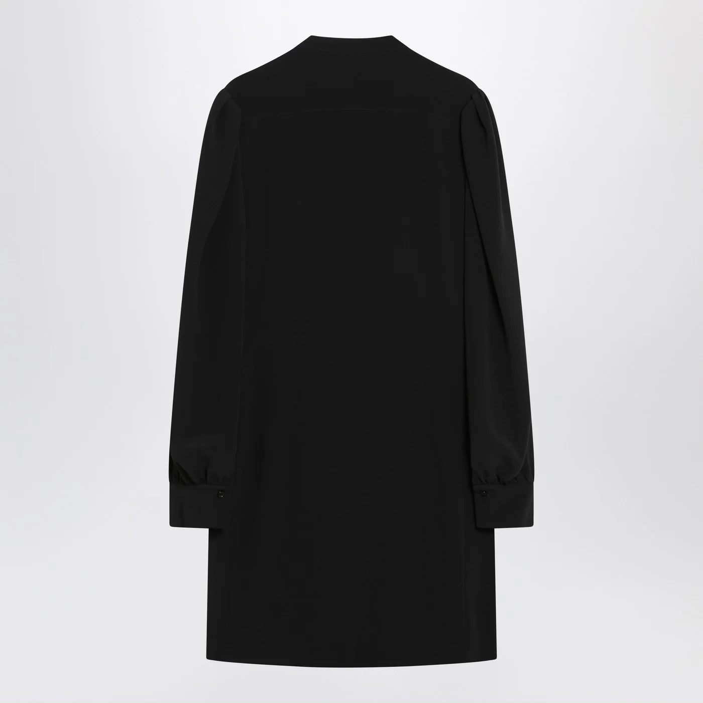 Chloé Black ruffled dress in silk blend