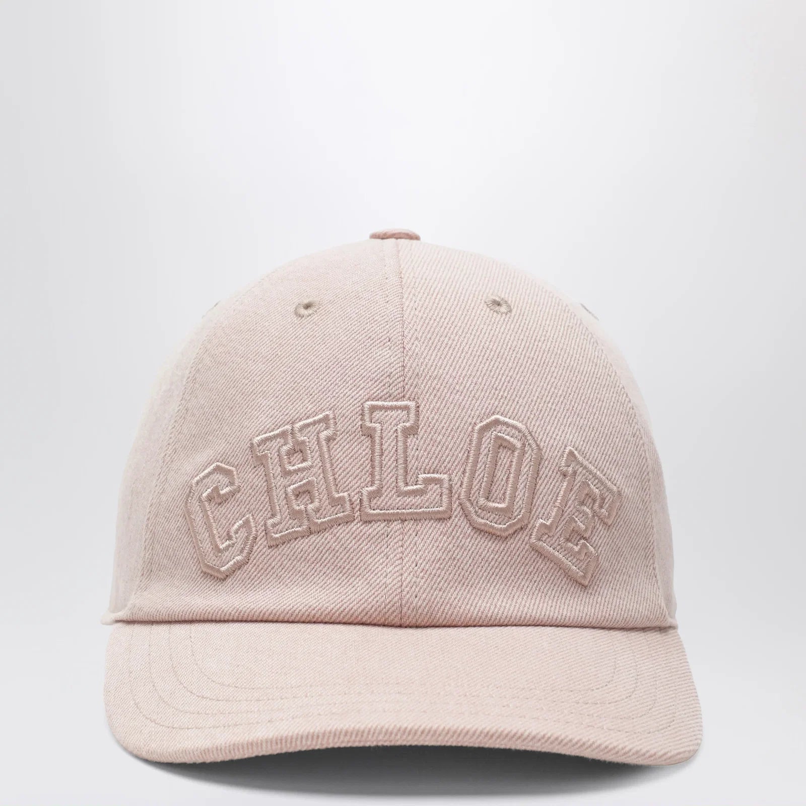 Chloé Pink cotton denim baseball cap