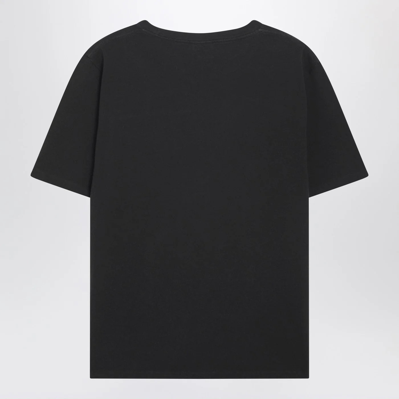Chloé Black baby-fit T-shirt with logo and flamingo print