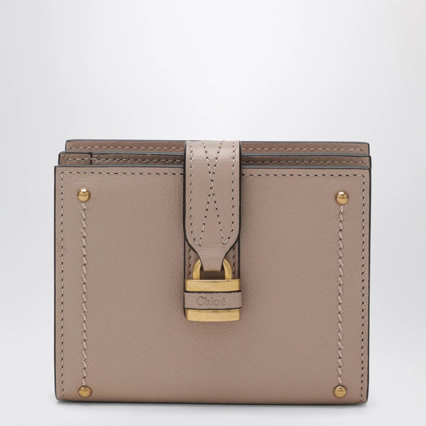 Chloé Pink leather square Paddington wallet