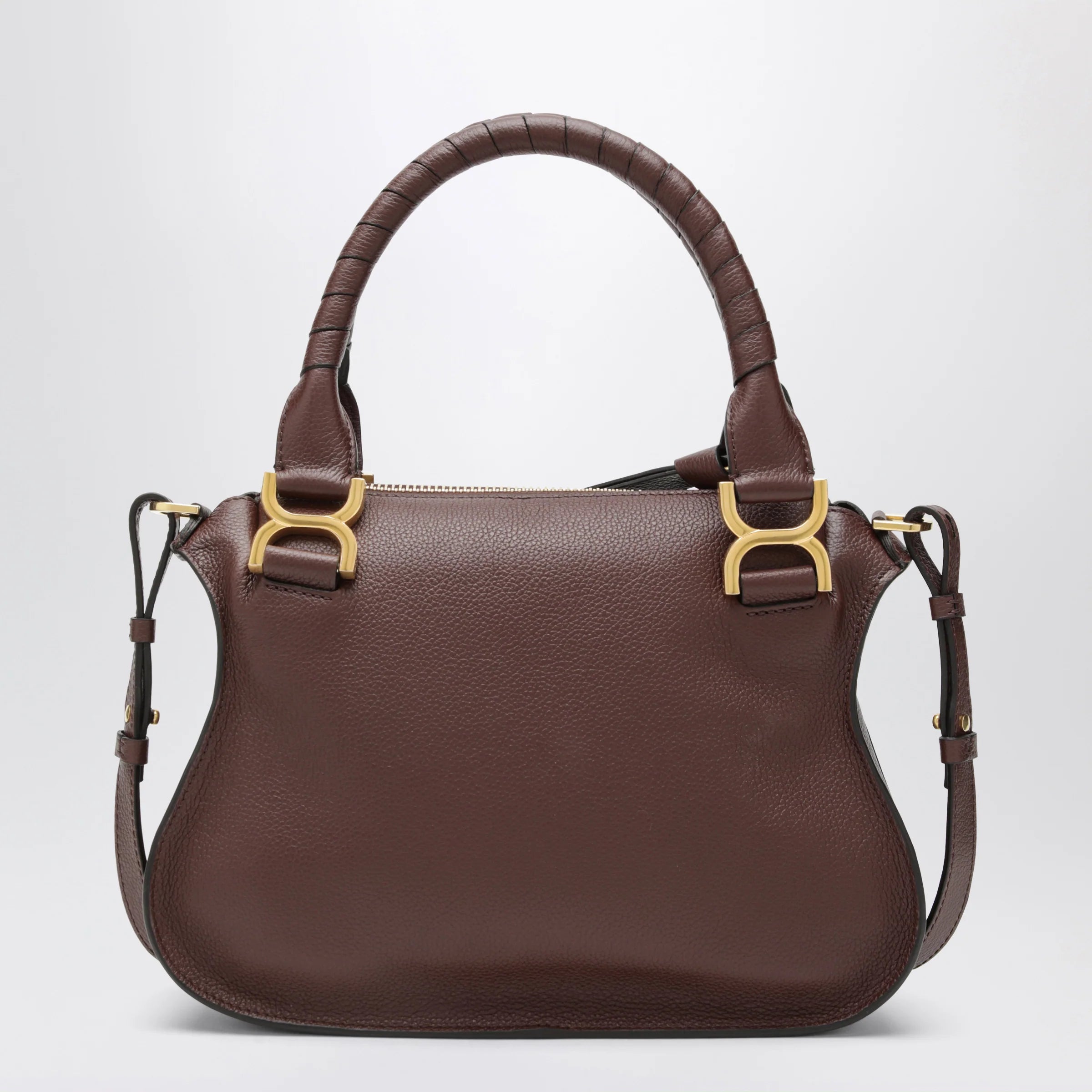 Chloé Small brown Marcie handbag in leather