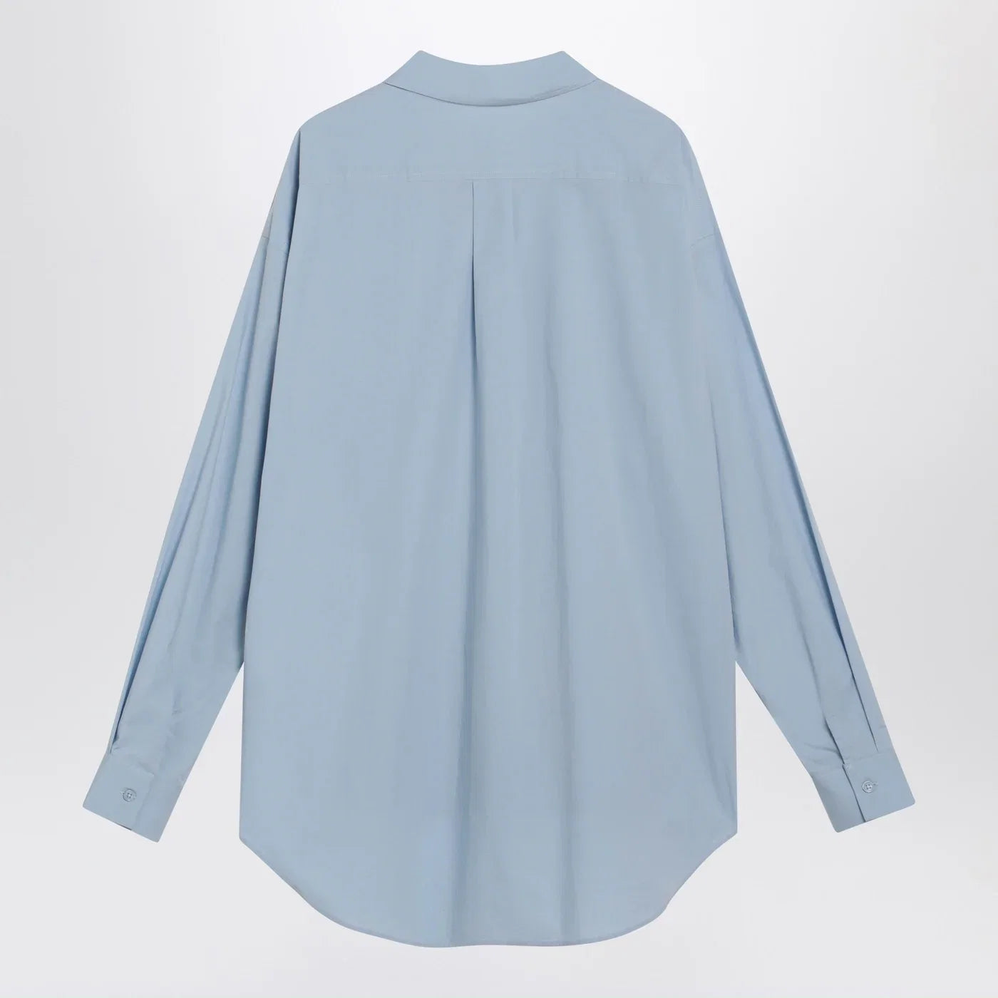 The Frankie Shop Light blue Ornella asymmetric shirt