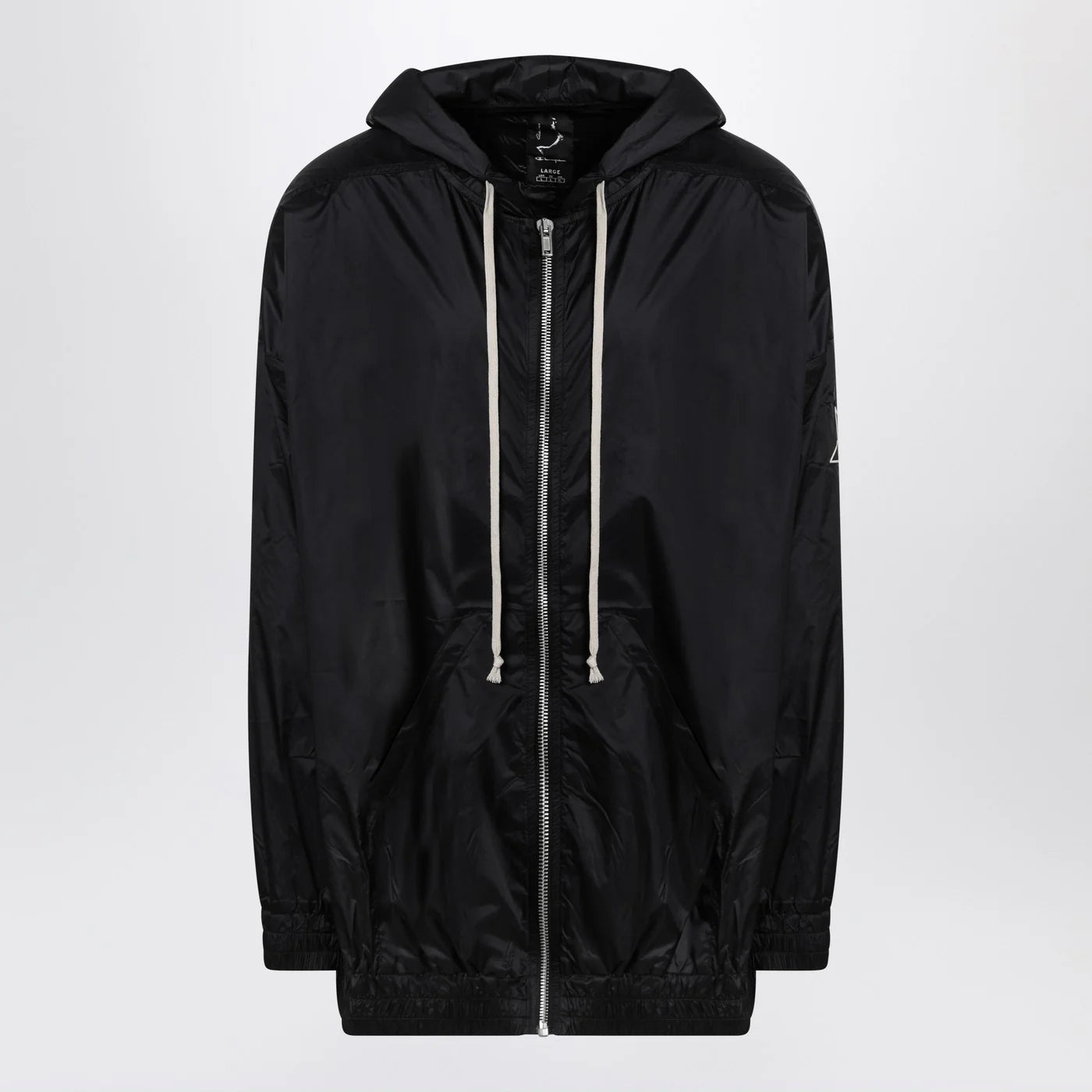 Champion x Rick Owens Lightweight black zip jacket in nylon