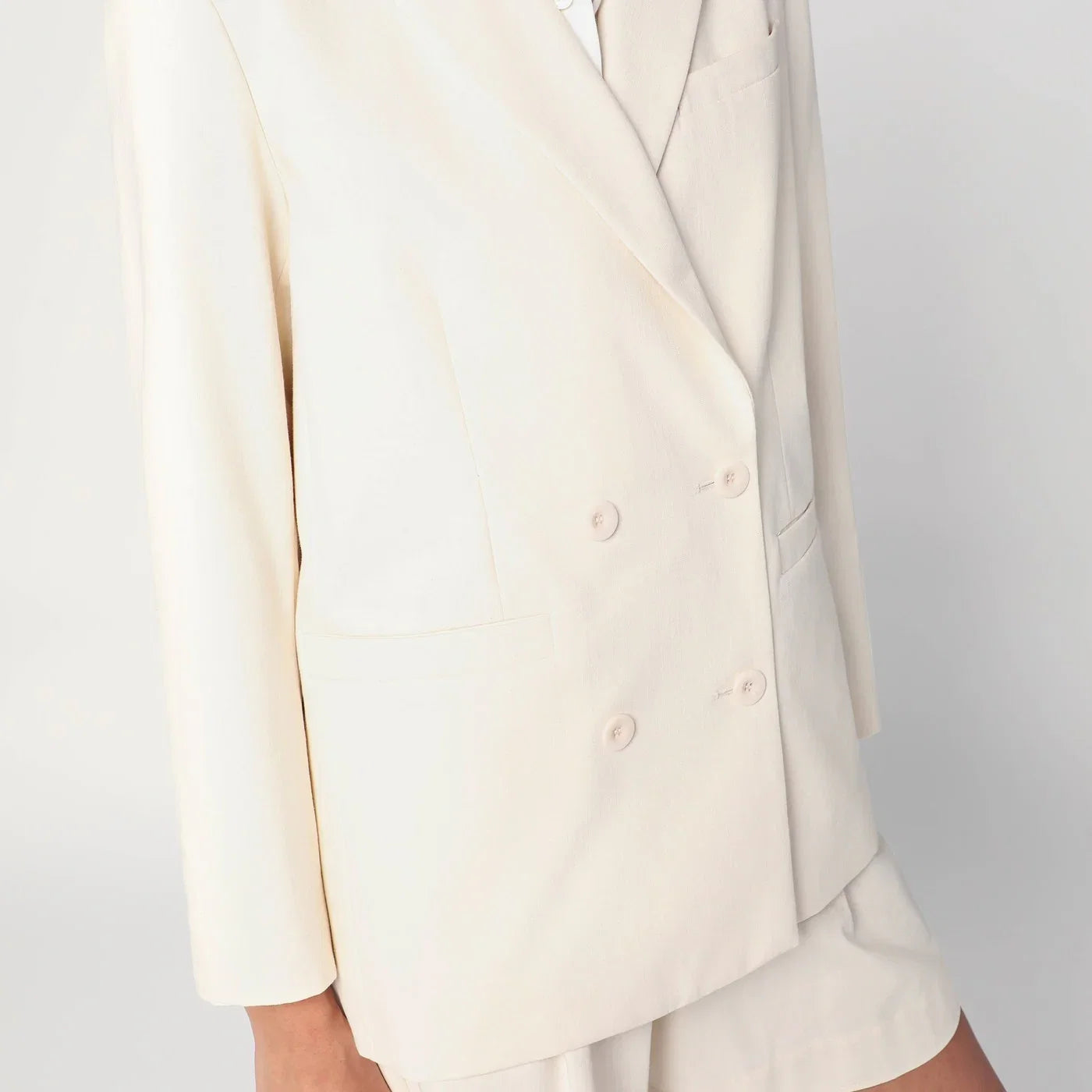 A.P.C. Double-breasted jacket in écru cotton