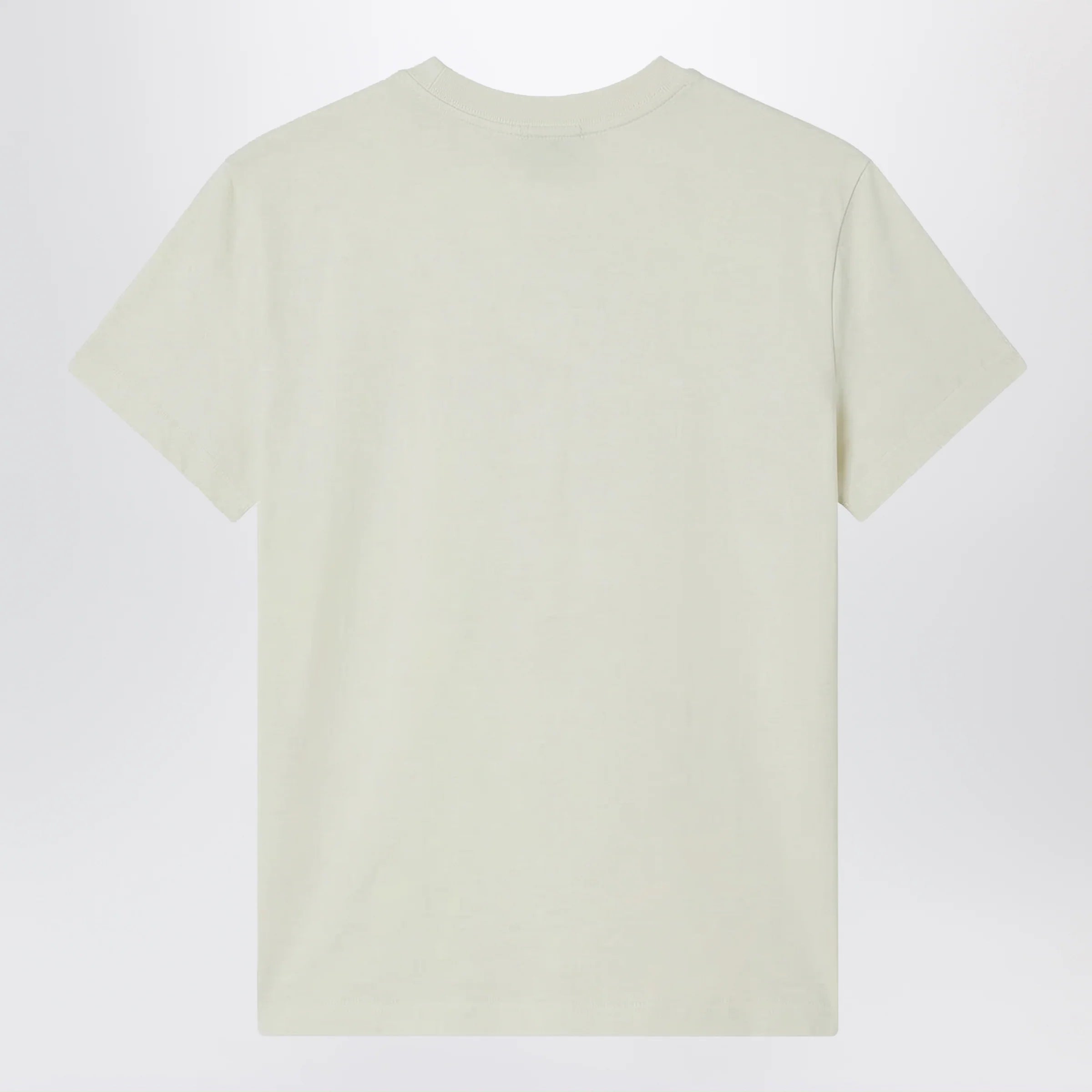A.P.C. Light yellow crew-neck T-shirt with logo