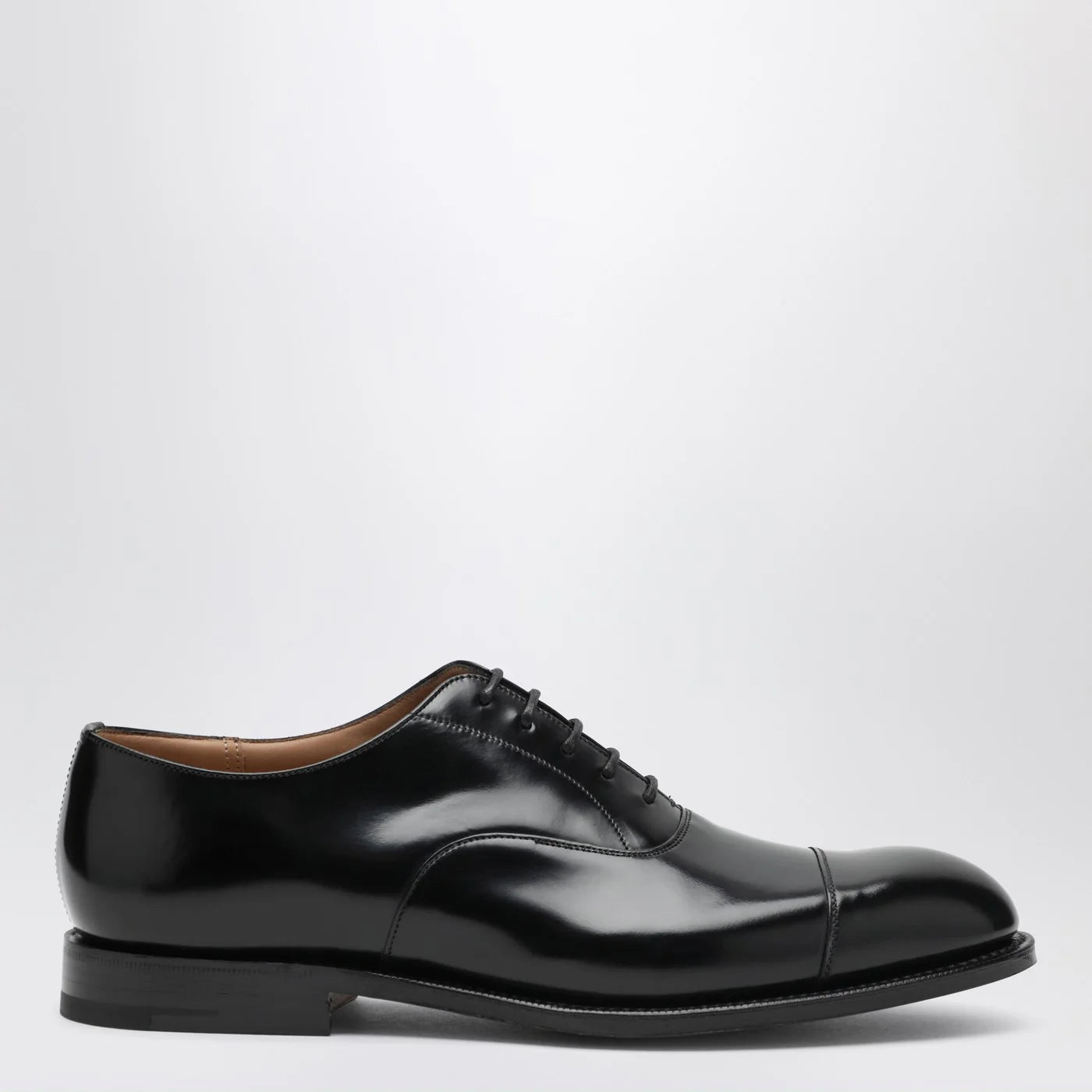 Church's Black smooth leather Consul lace-up shoes