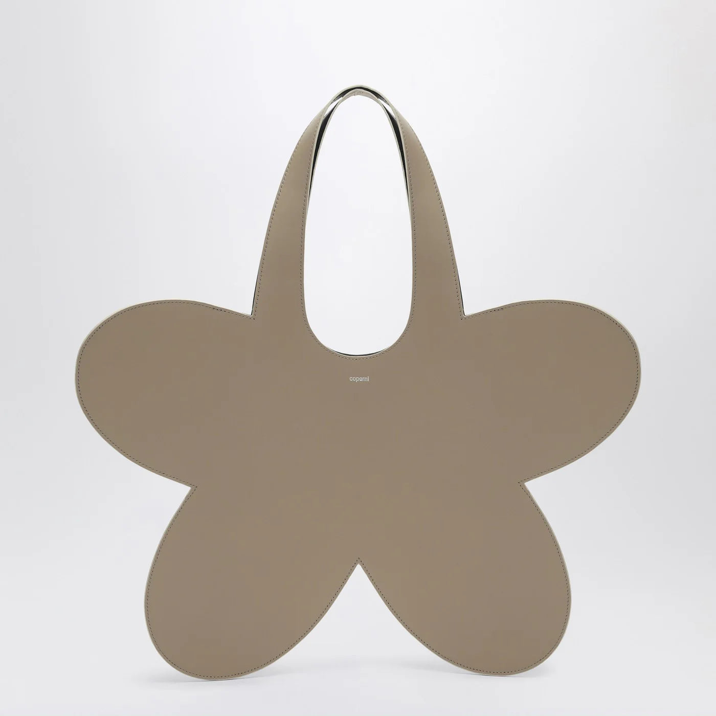 Coperni Flower beige leather tote bag