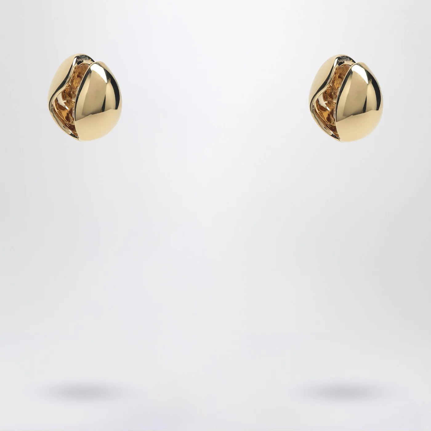 Coperni Gold C logo earrings