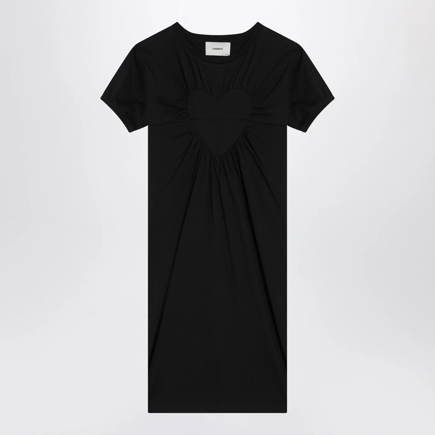 Coperni Black mini dress with heart