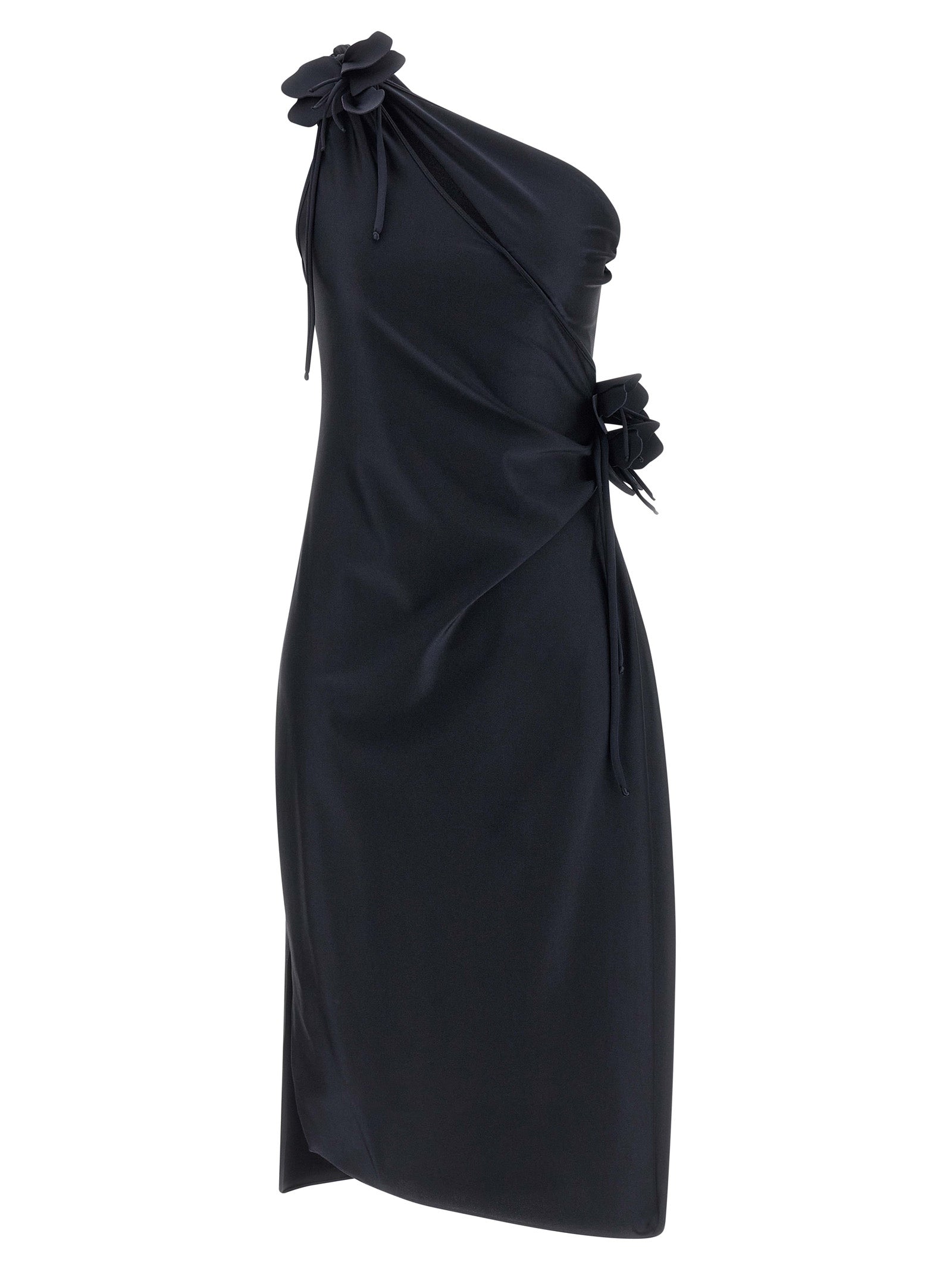 Coperni Asymmetric Mini Flower Dress