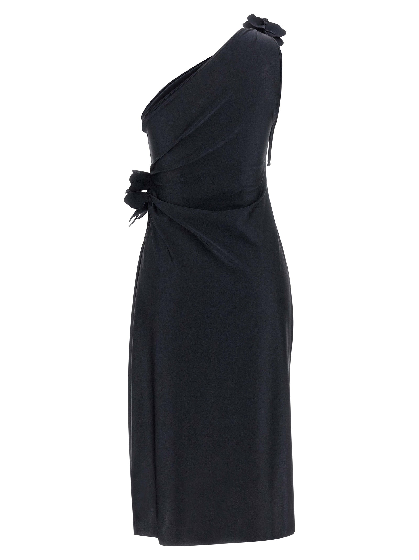 Coperni Asymmetric Mini Flower Dress