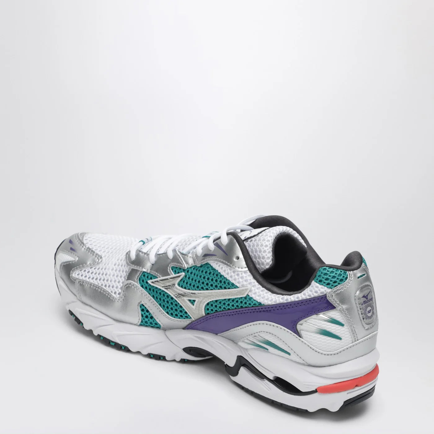 Mizuno SLWave Rider 10 Sneakers White/Silver/Teal Blue