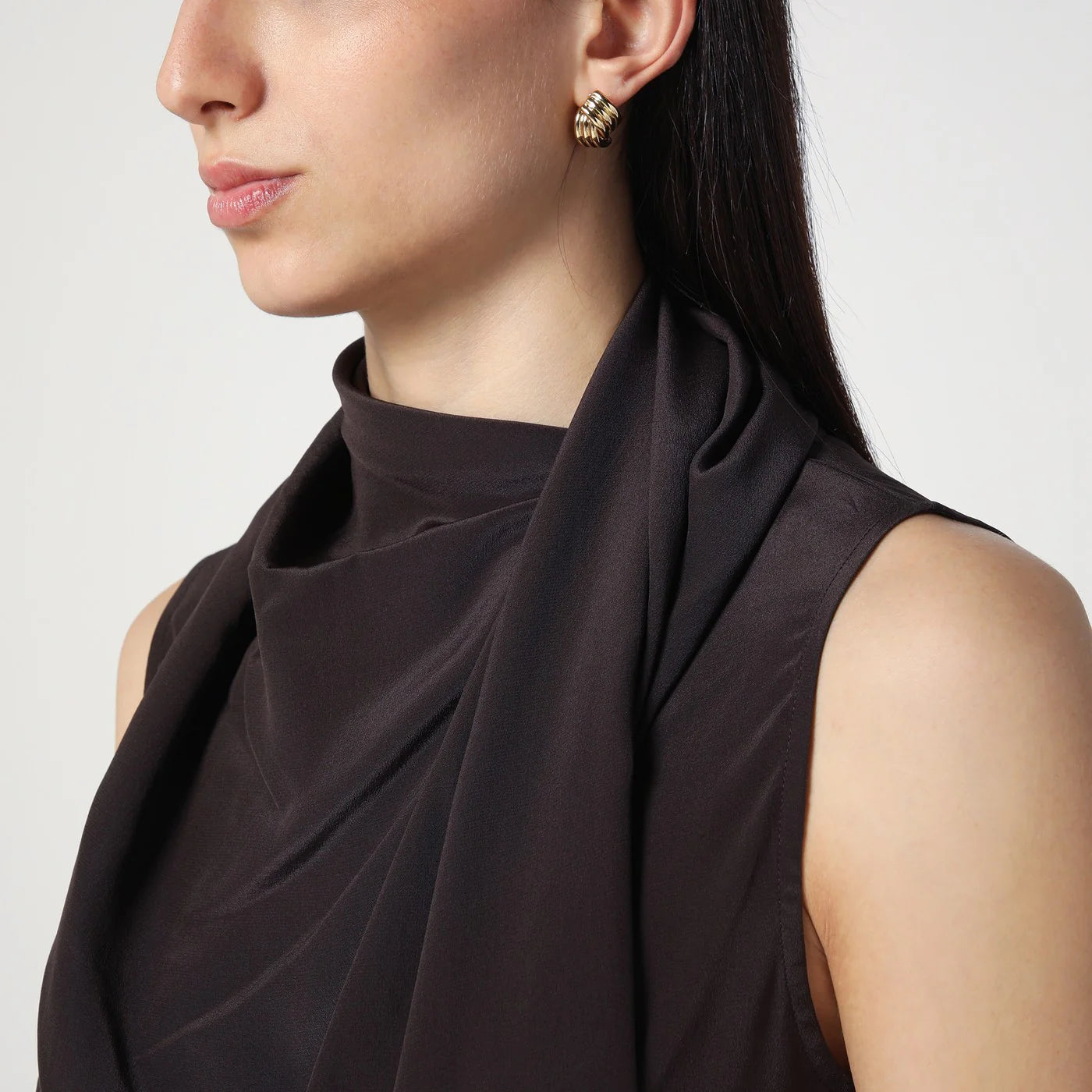 P.A.R.O.S.H. Brown silk blouse