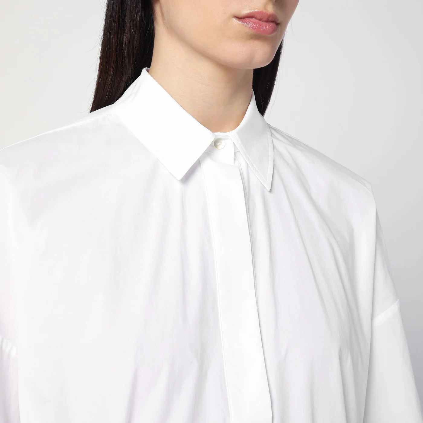 P.A.R.O.S.H. White chemise dress in cotton