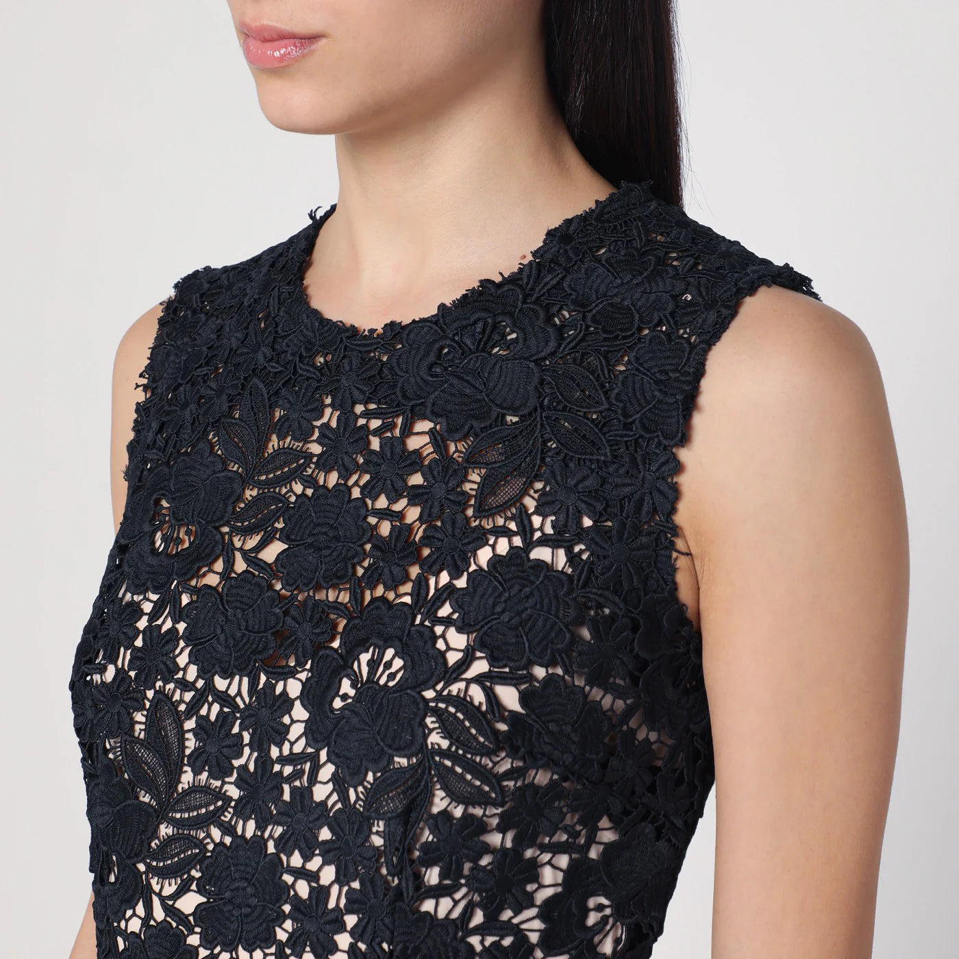 P.A.R.O.S.H. Blue lace midi dress