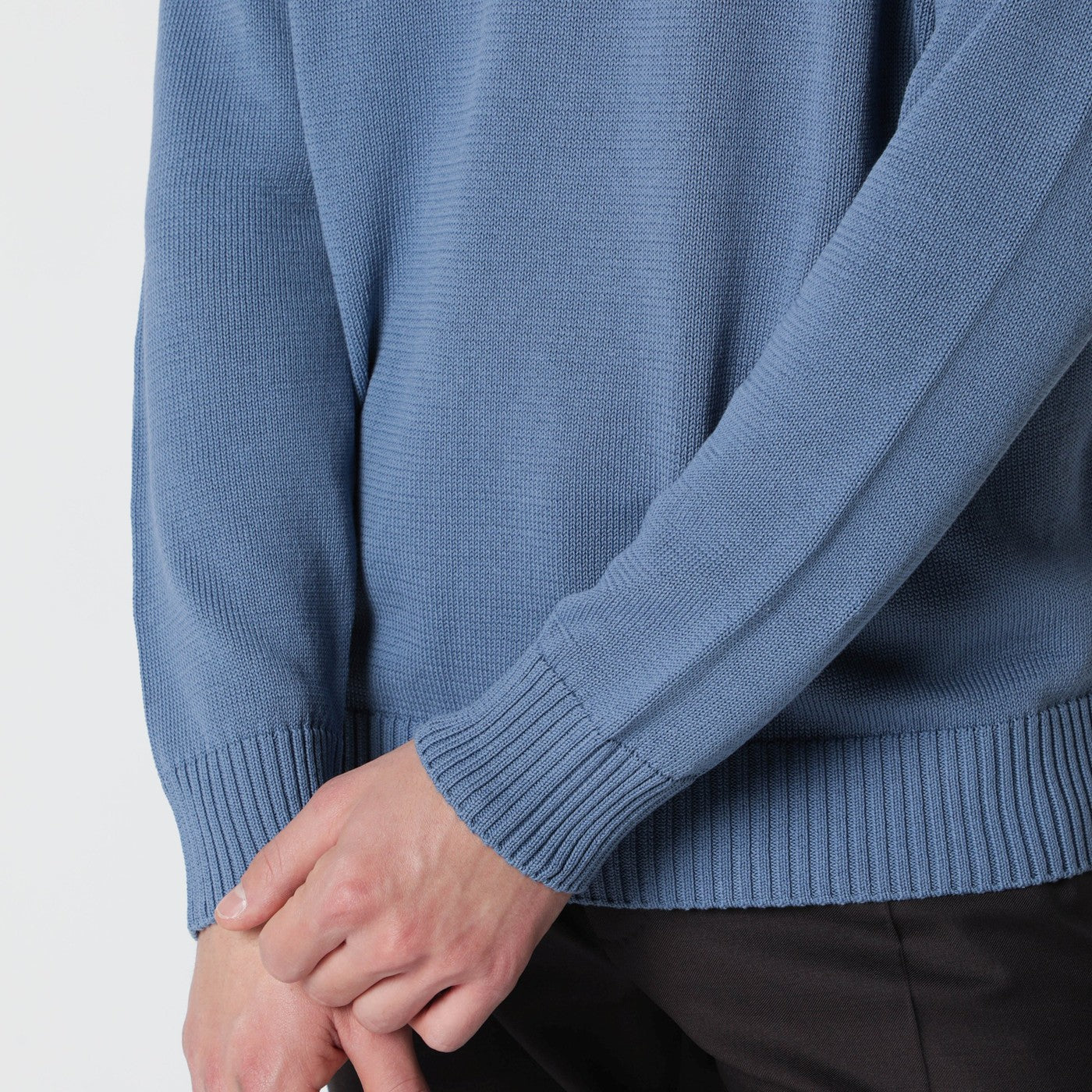 Drumohr Powder blue cotton sweater