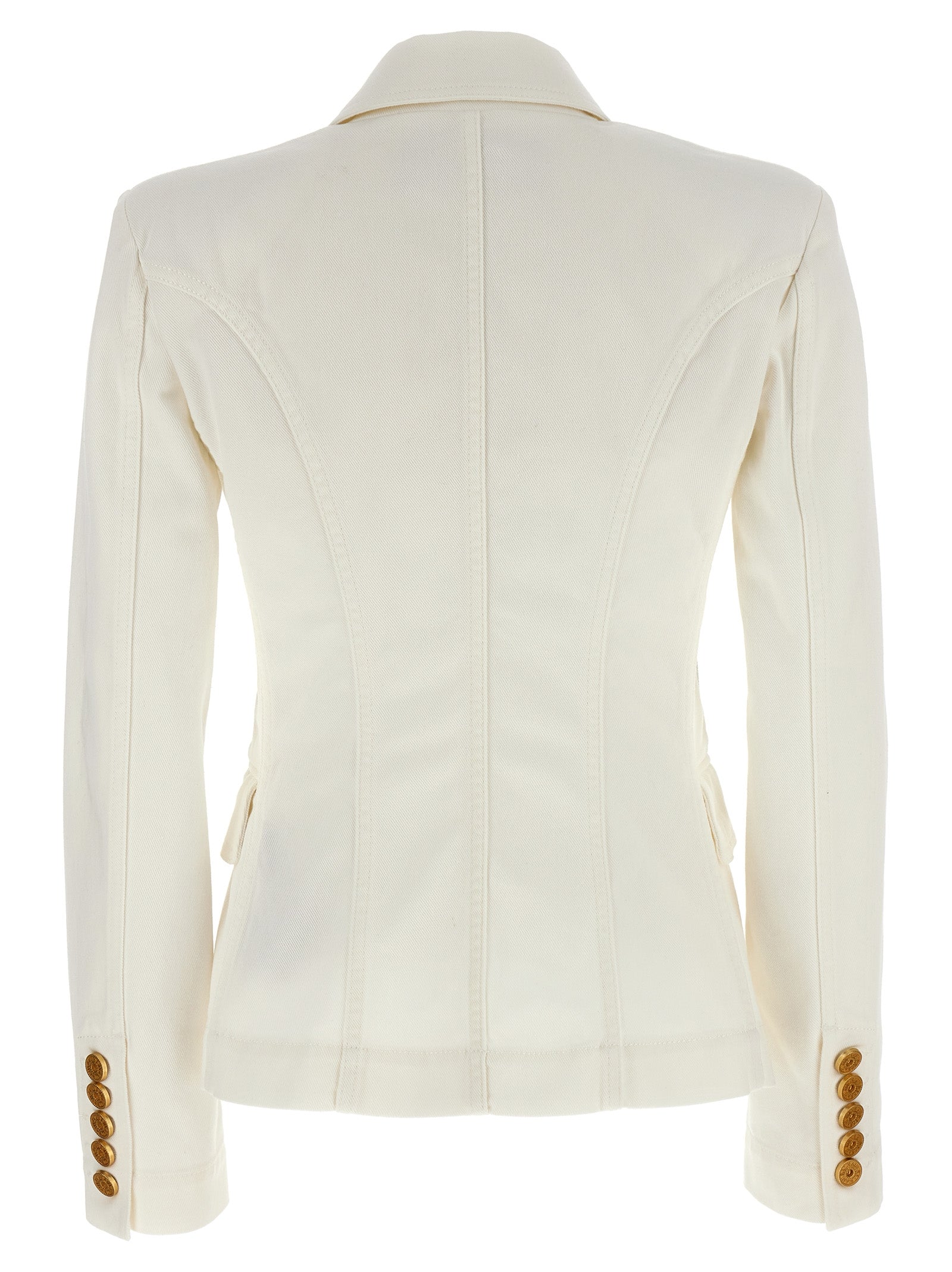 Balmain Double-breasted Denim Blazer