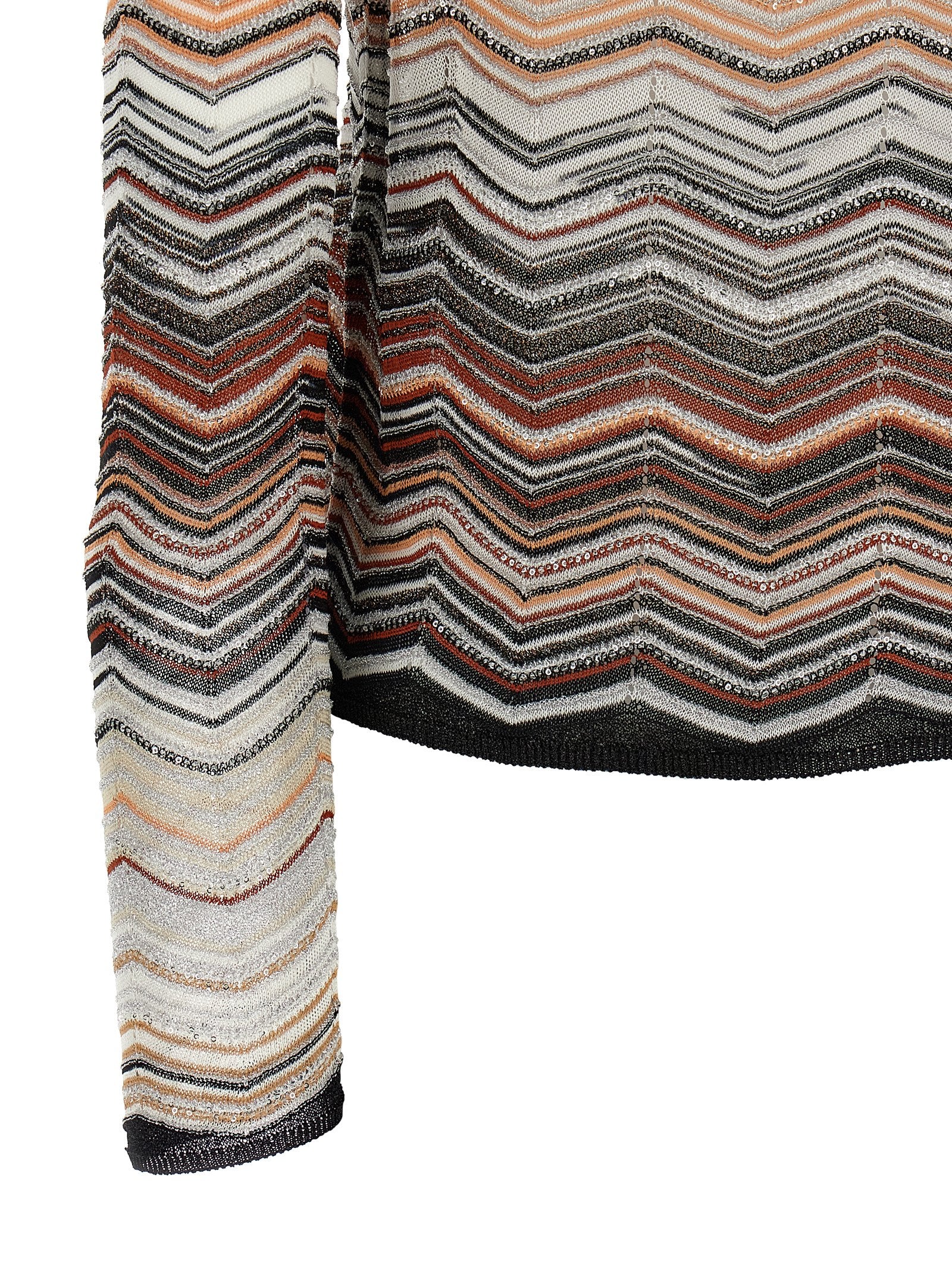 Missoni Chevron Lamé Cardigan