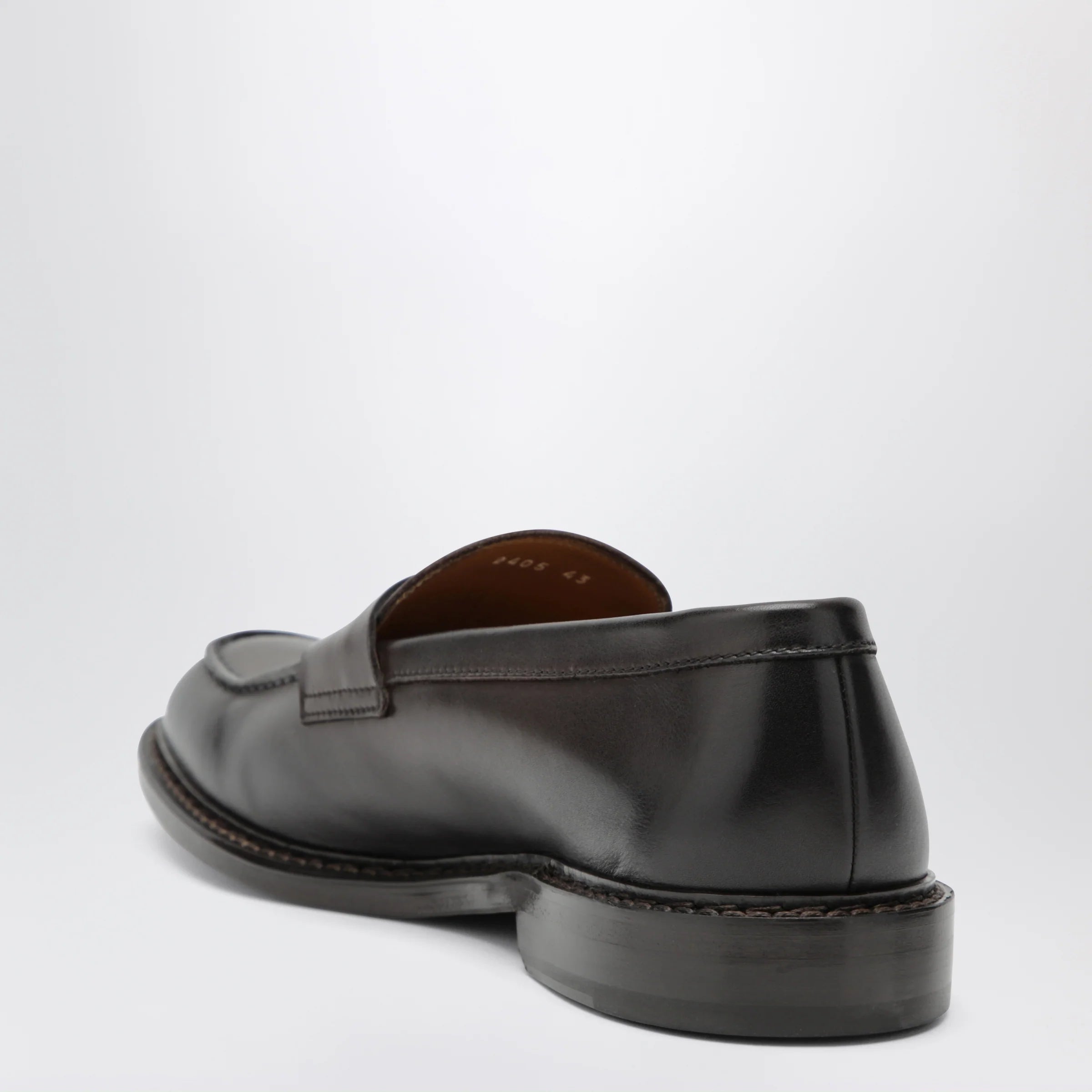 Doucal's Brown Penny loafers in leather