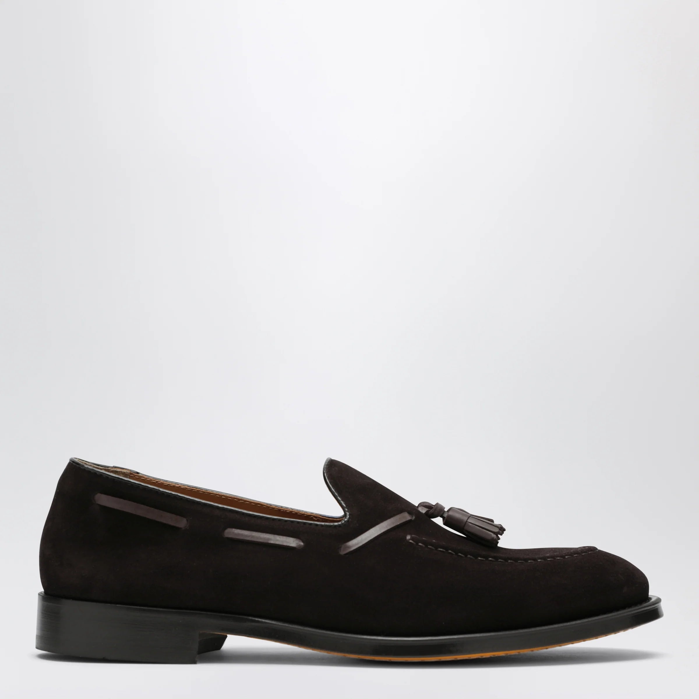 Doucal's Brown suede tassel loafers