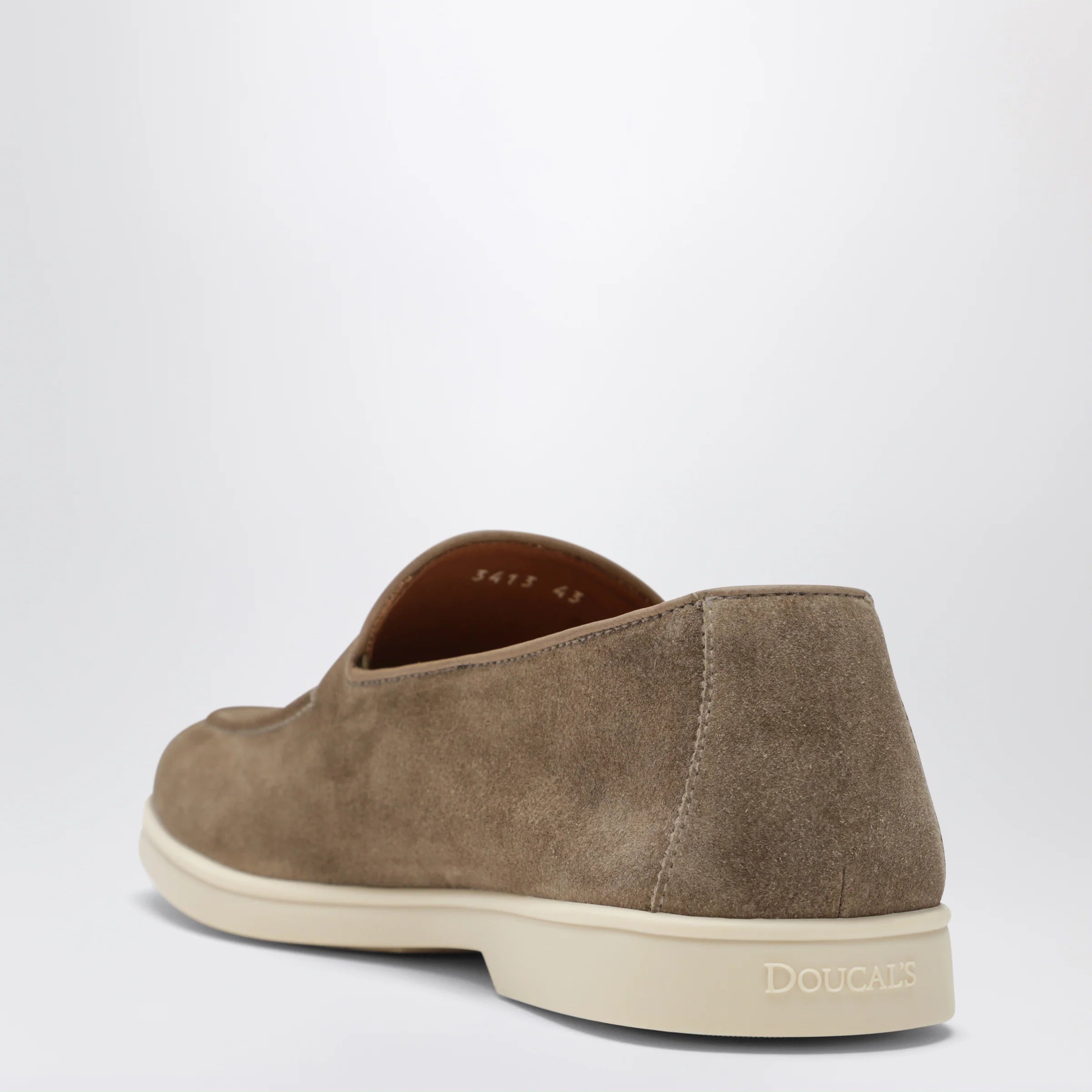 Doucal's Beige suede loafers