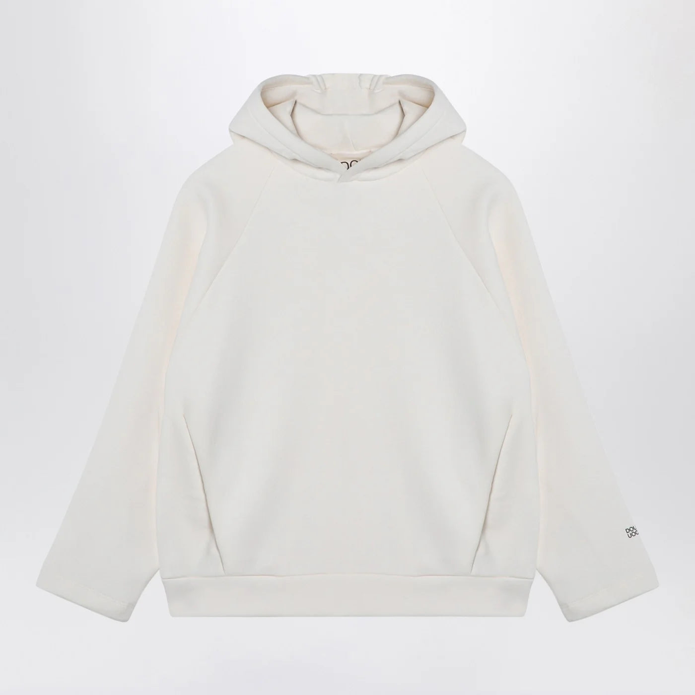 Douuod Ivory cotton blend hoodie