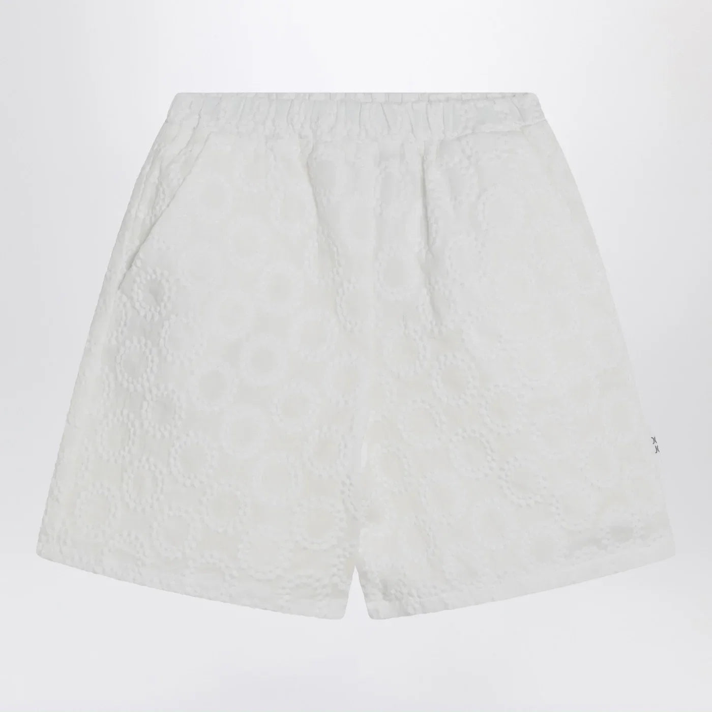 Douuod White cotton Shorts