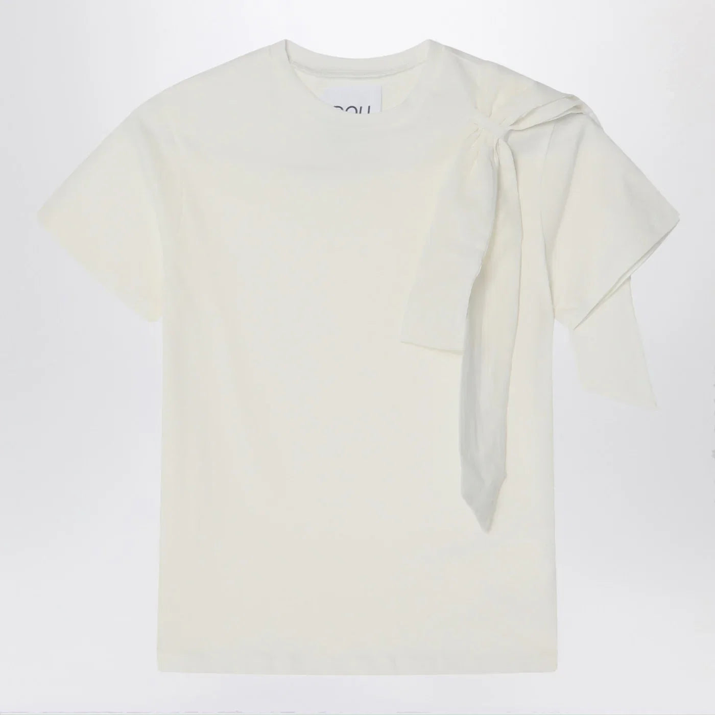 Douuod Ivory t-shirt with bow