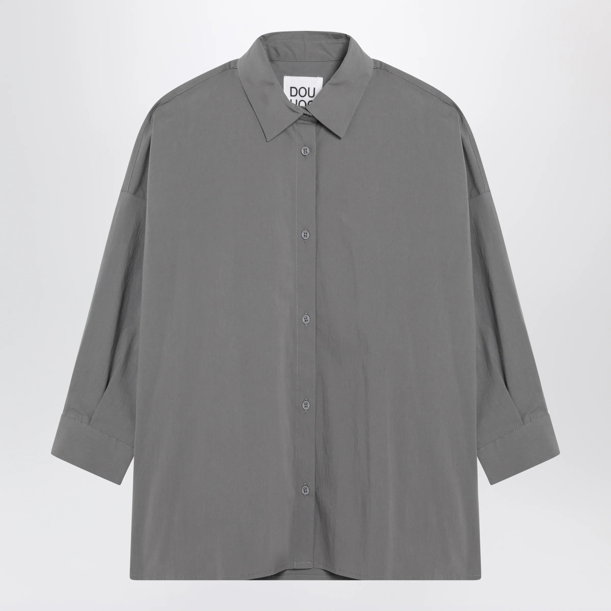 Douuod Grey cotton-blend shirt
