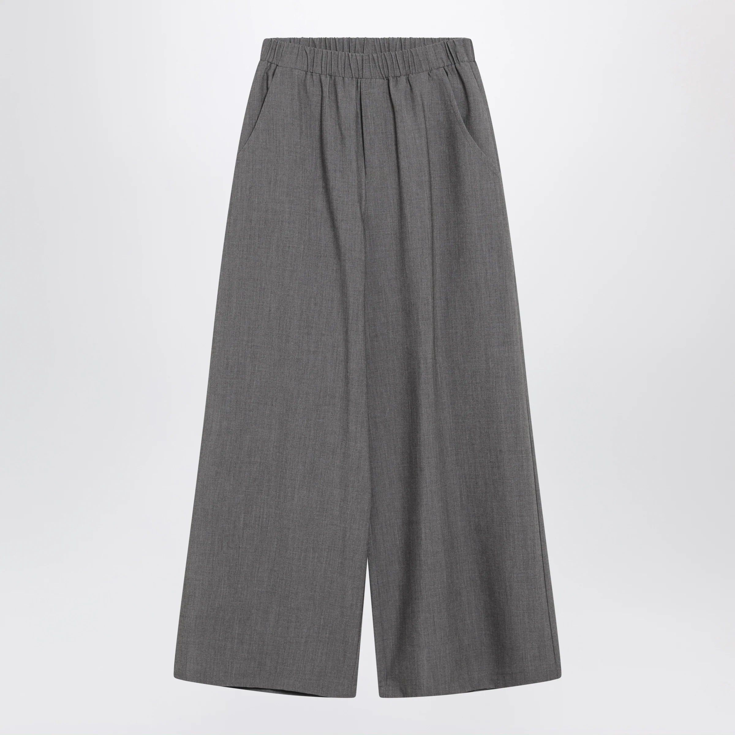 Douuod Oversized grey Chrysanthemum trousers