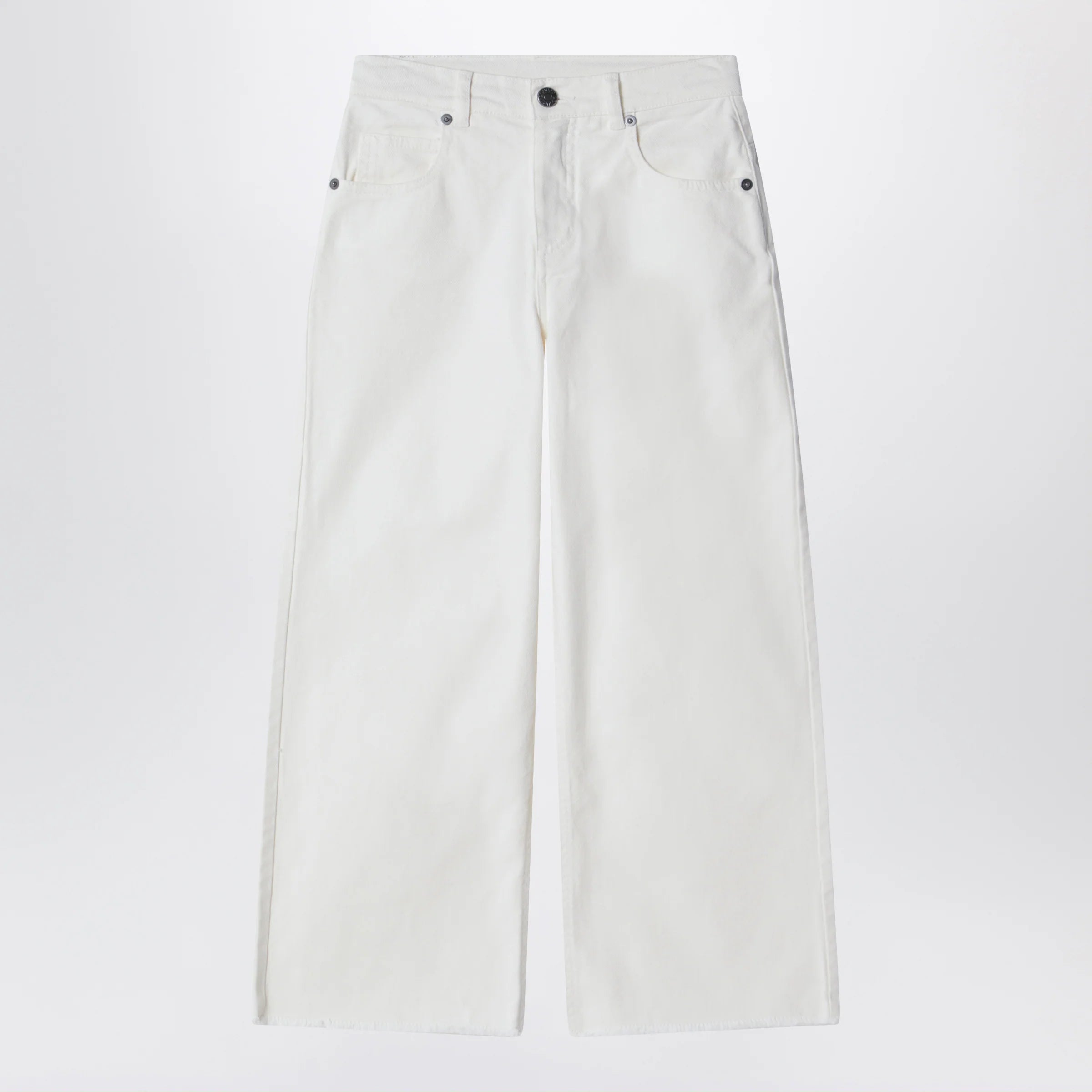 Douuod Ivory white denim trousers