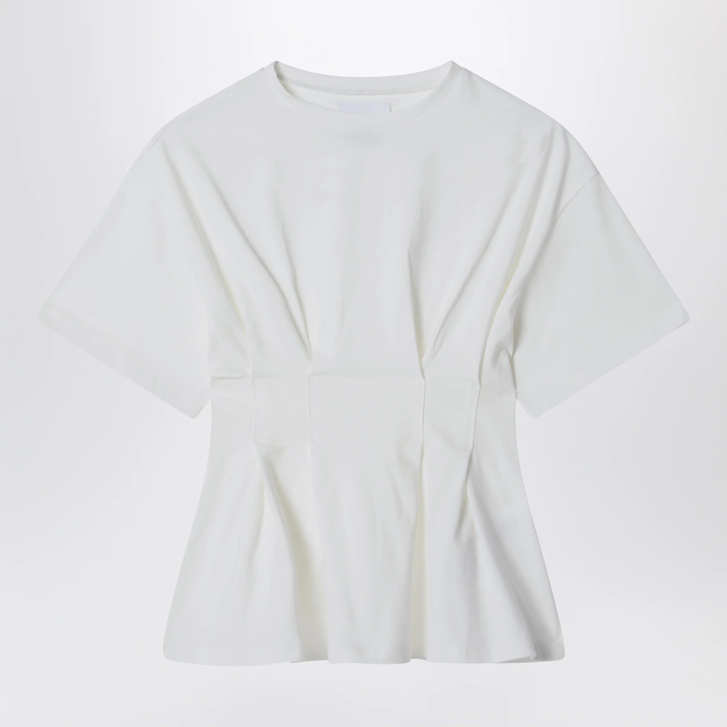 Douuod Calendula ivory cotton T-shirt