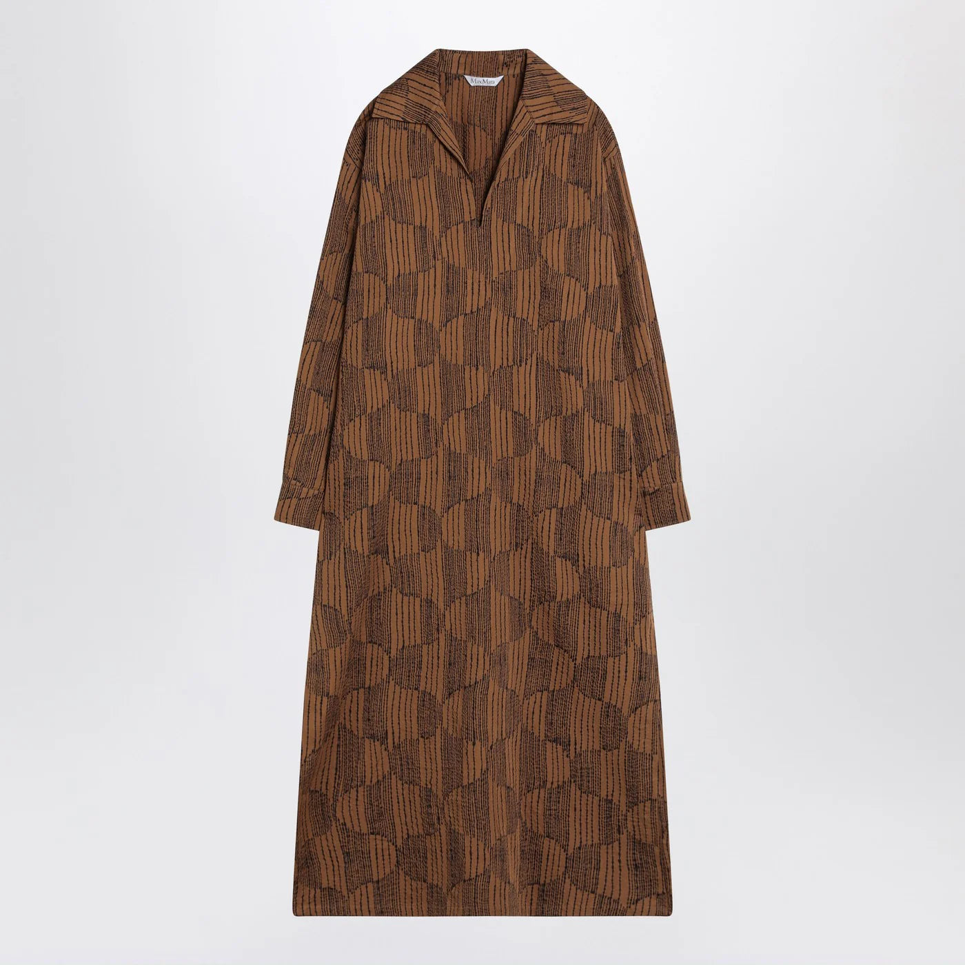 Max Mara Olive green shirt dress in cotton