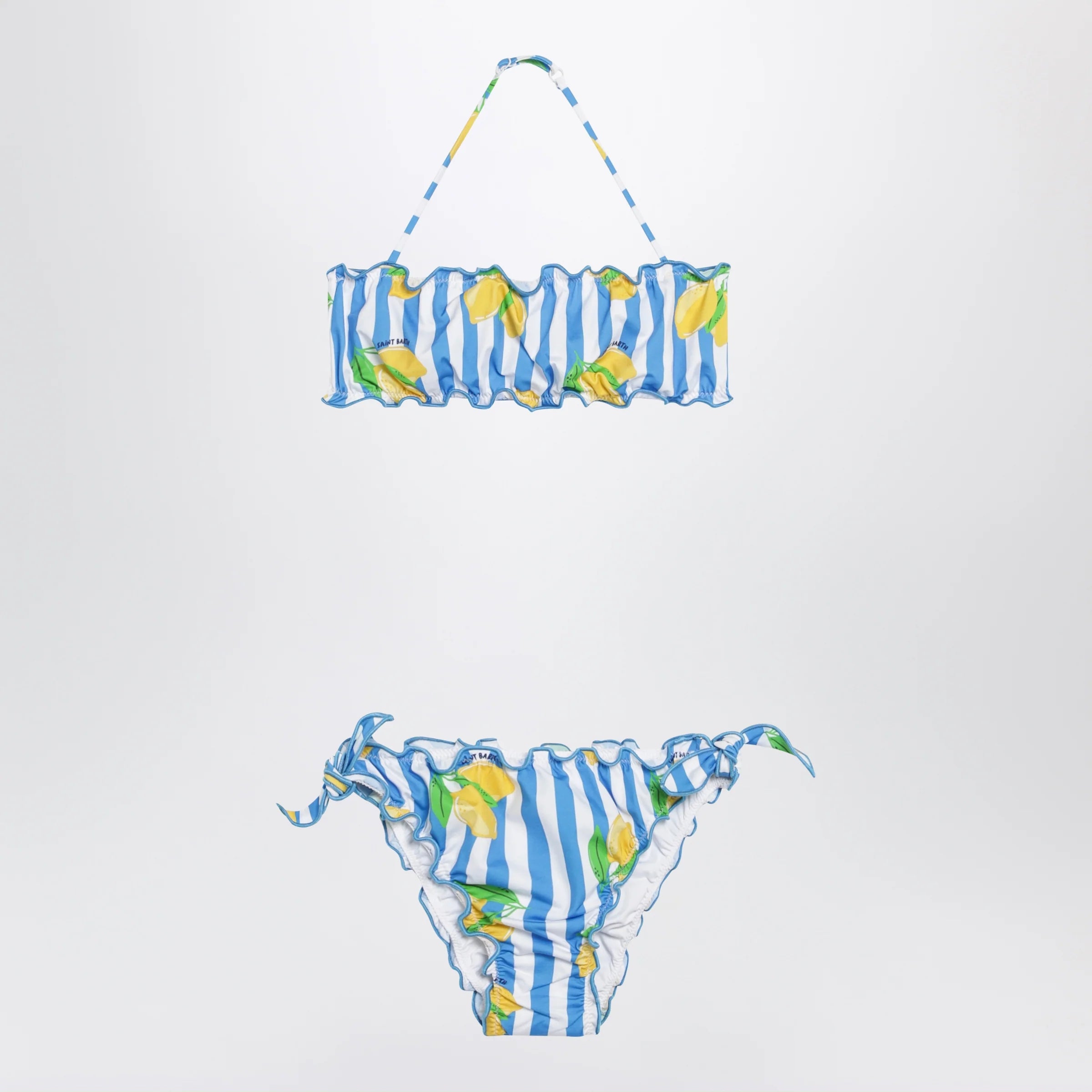 MC2 Saint Barth Striped Bikini with Lemon Print