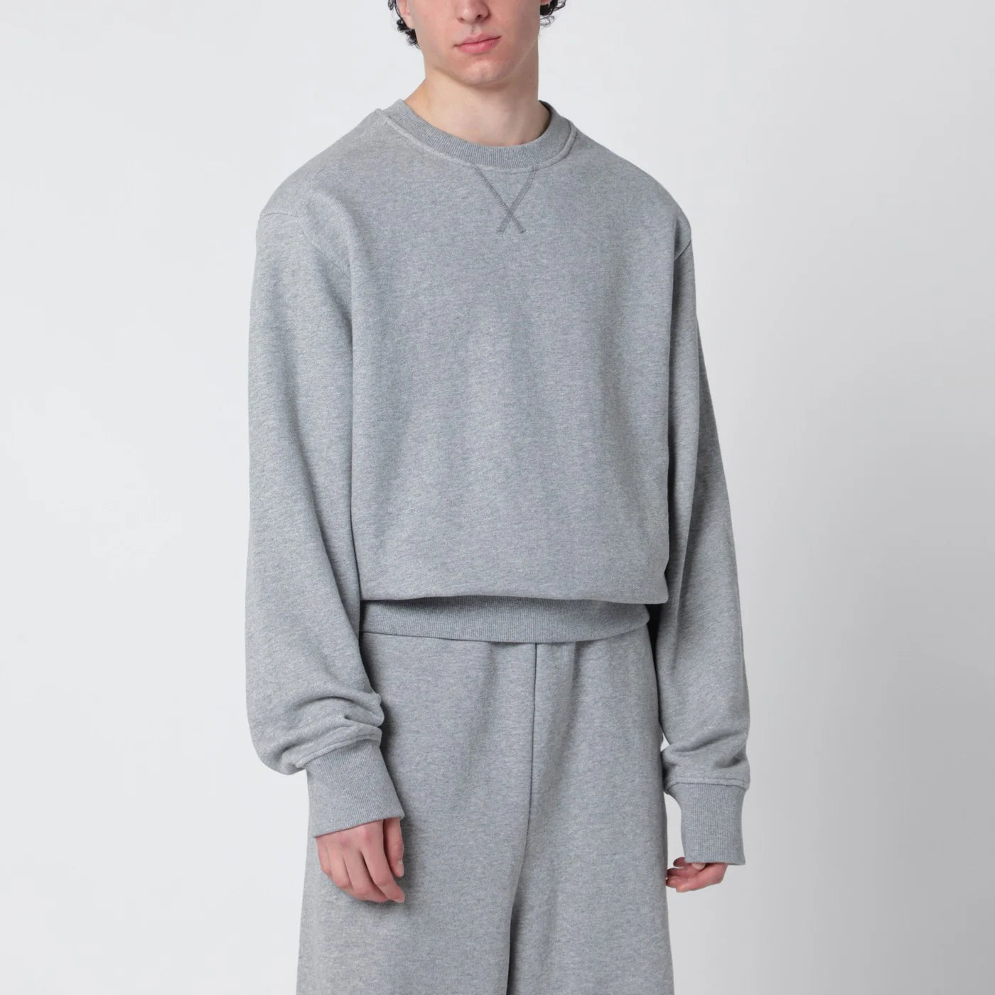Entire Studios Grey cotton crewneck sweatshirt
