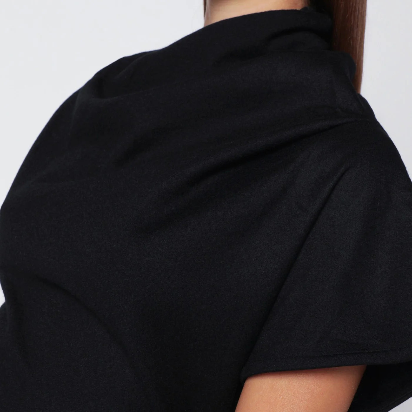 Entire Studios Black wool midi dress