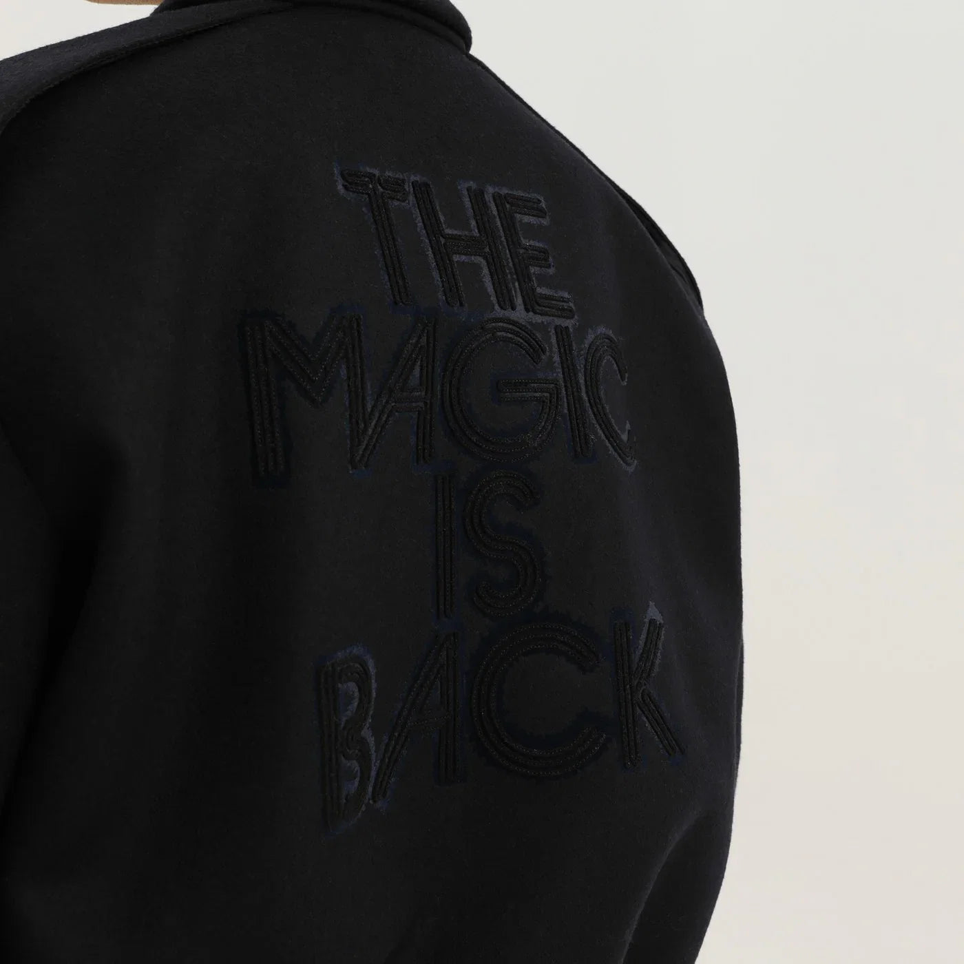 1989 STUDIO Magic bomber in blue wool