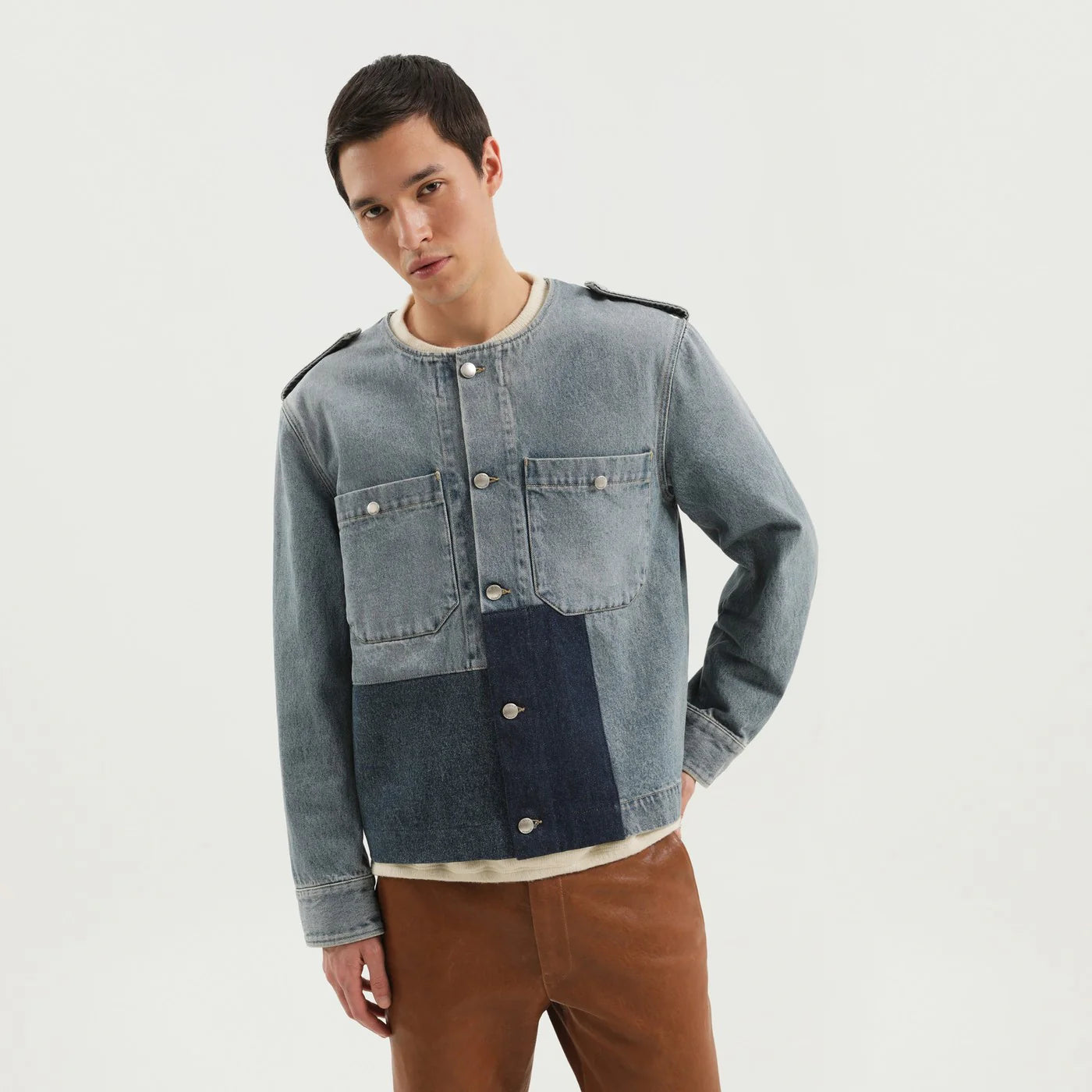 1989 STUDIO Denim jacket with patches