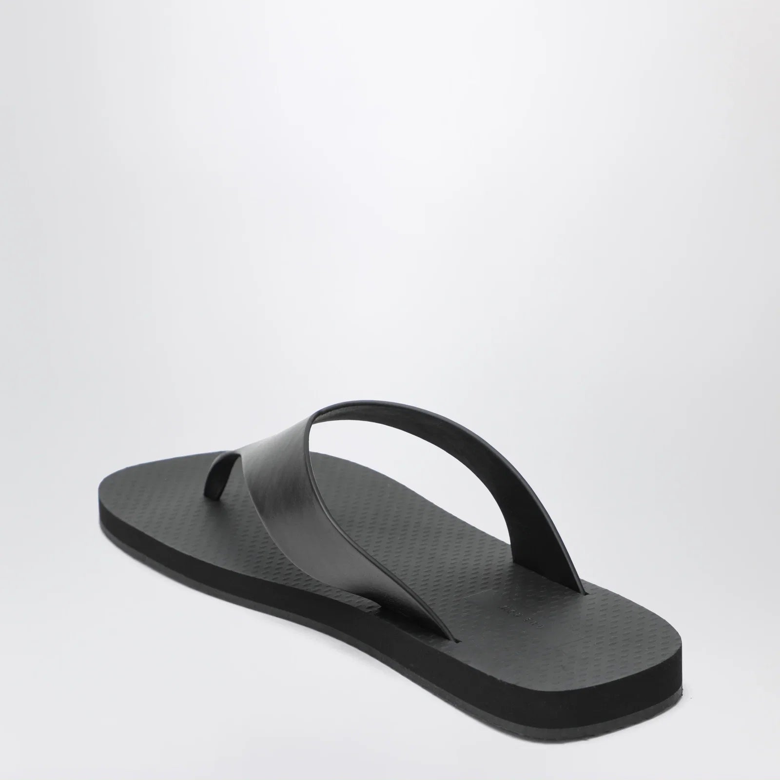 The Row Dune Ginza classic leather sandal black