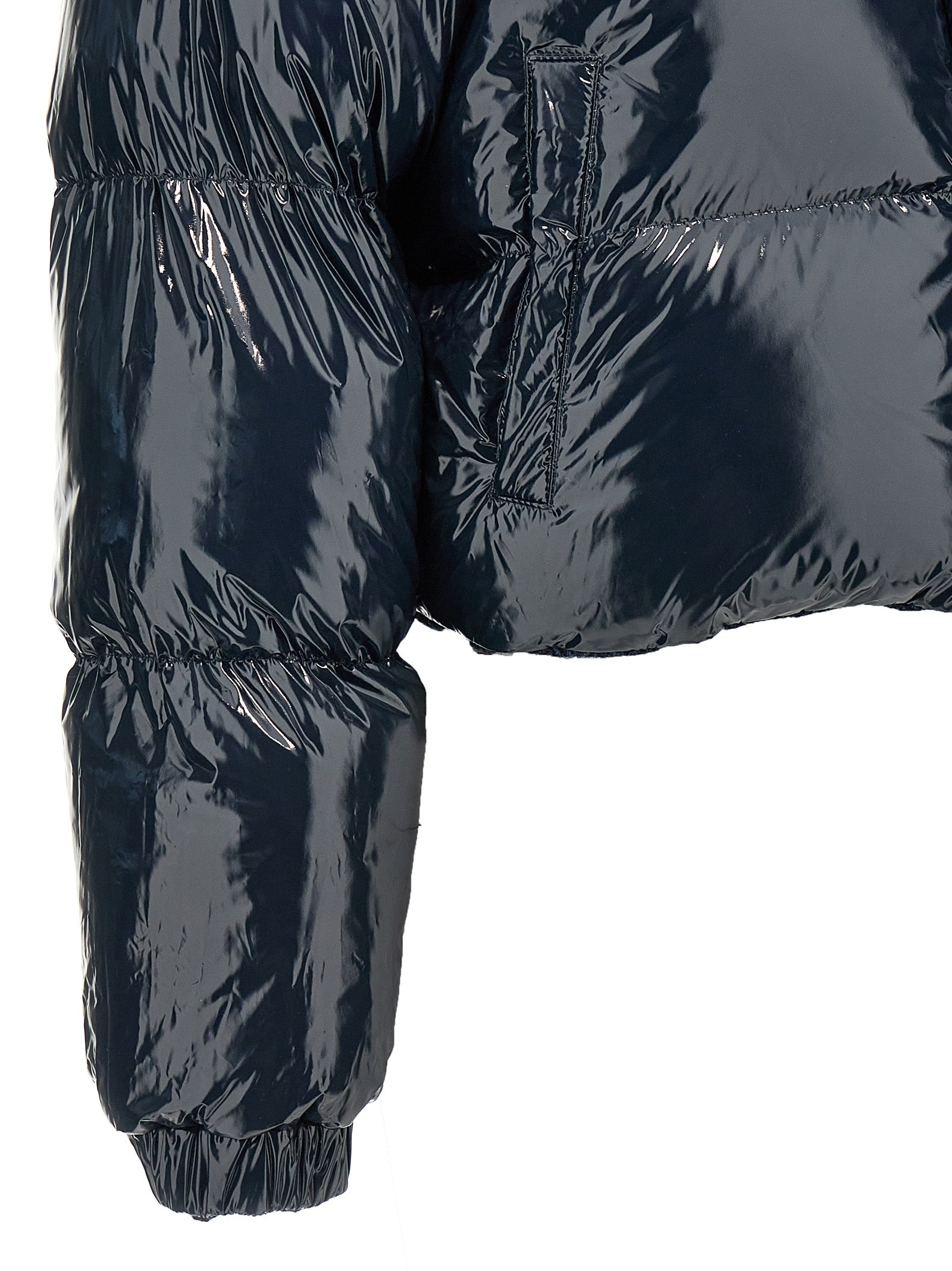 Thom Browne Herringbone Harris Tweed Reversible Down Jacket