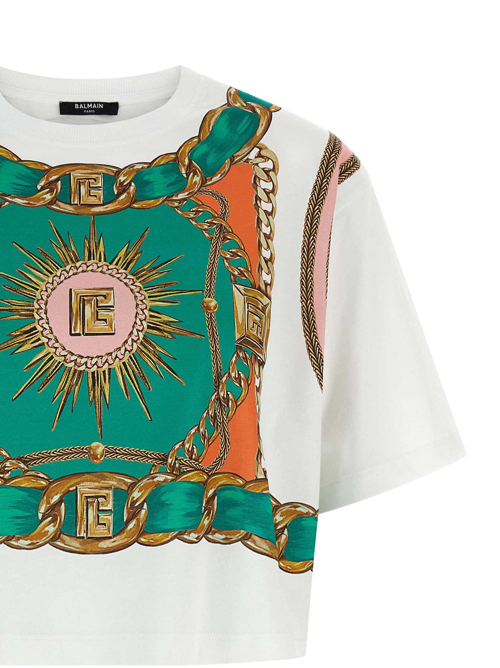 Balmain Foulard Print T-shirt