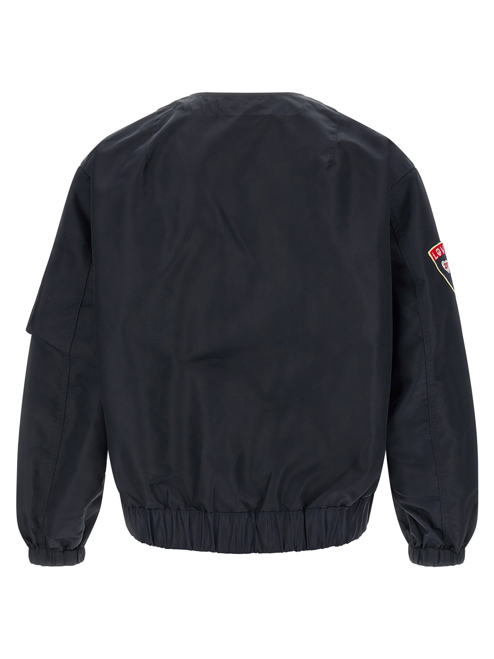 Kenzo Badges Collarless Bomber Jacket