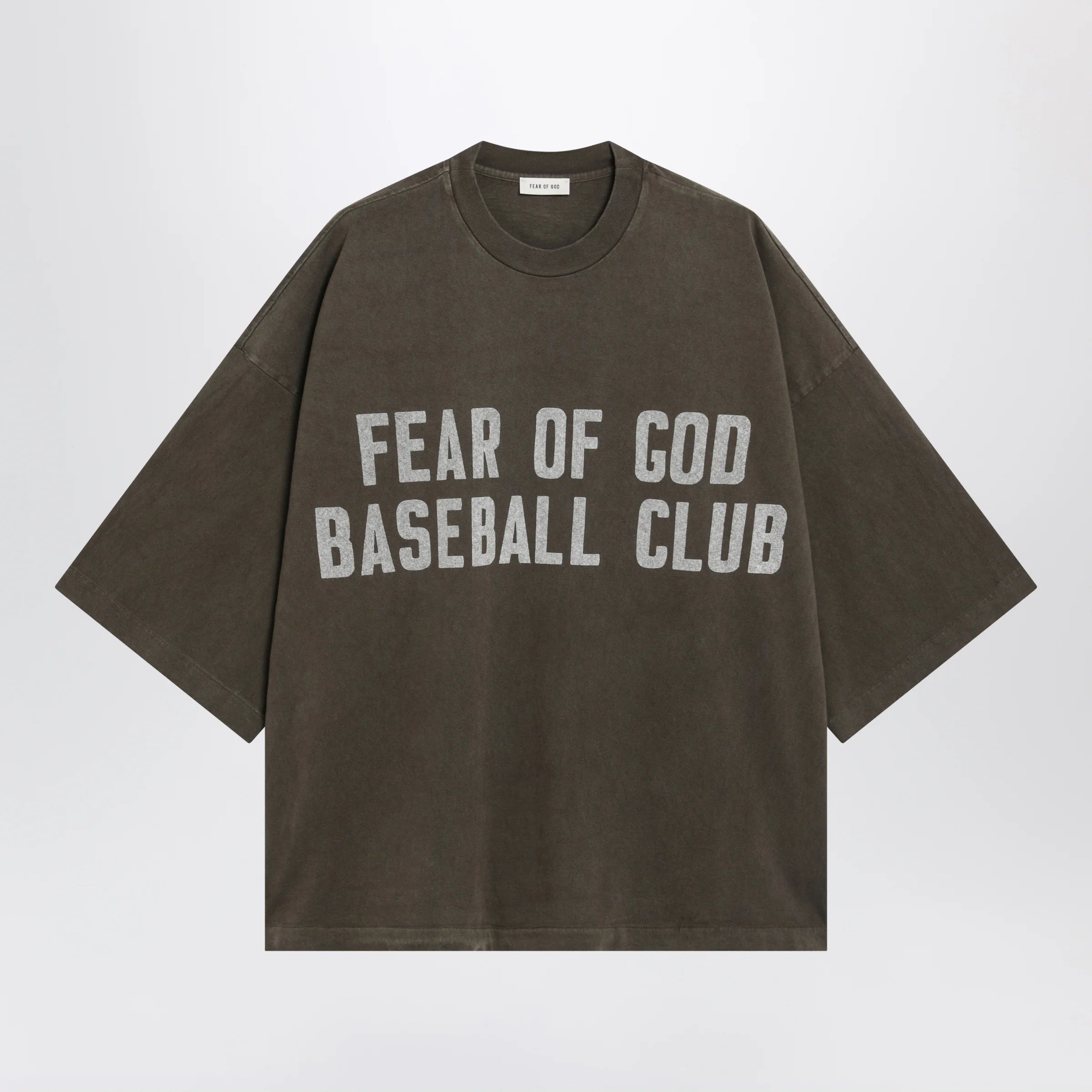 Fear of God Baseball Club heavy cotton jersey T-shirt in faded brown