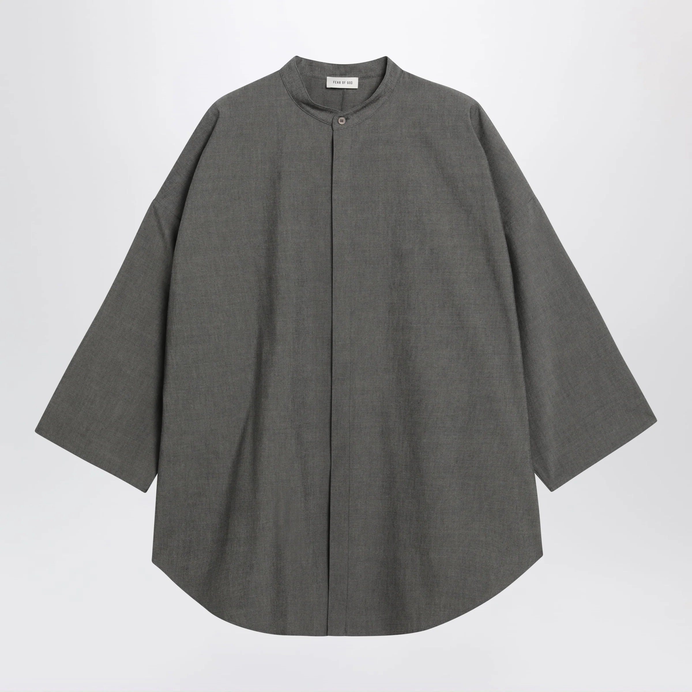 Fear of God Relaxed Mandarin shirt in wool blend