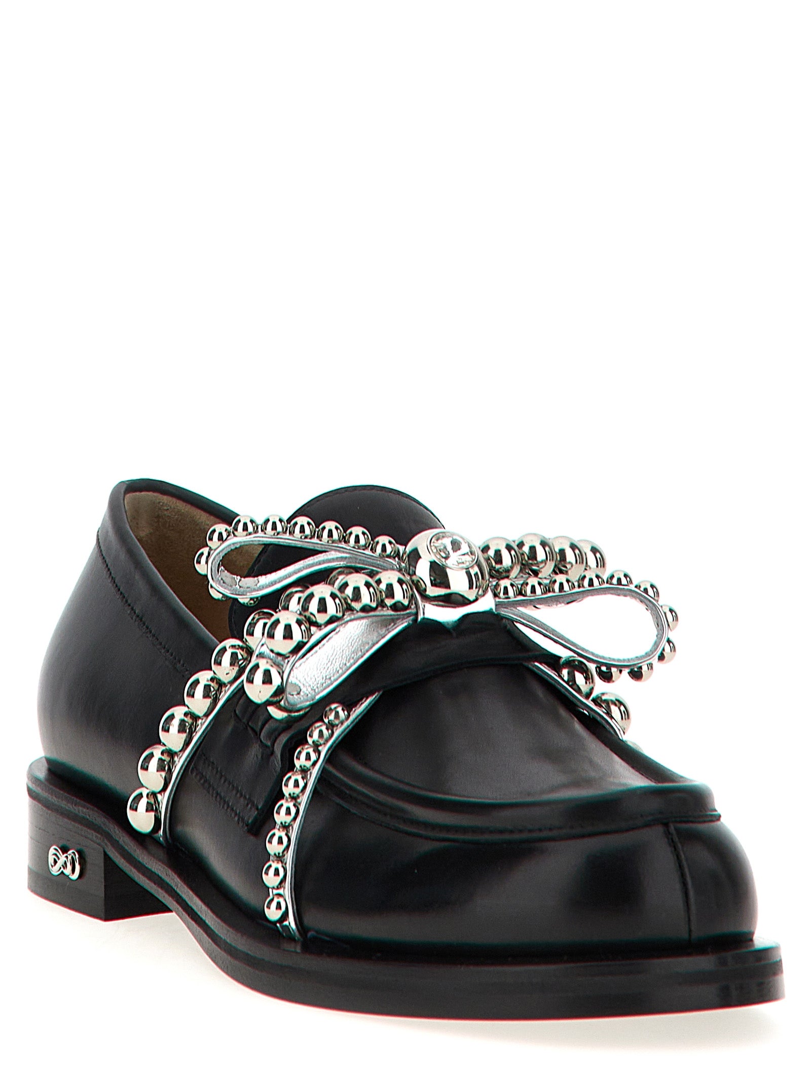 Mach & Mach Crystal Studs Loafers