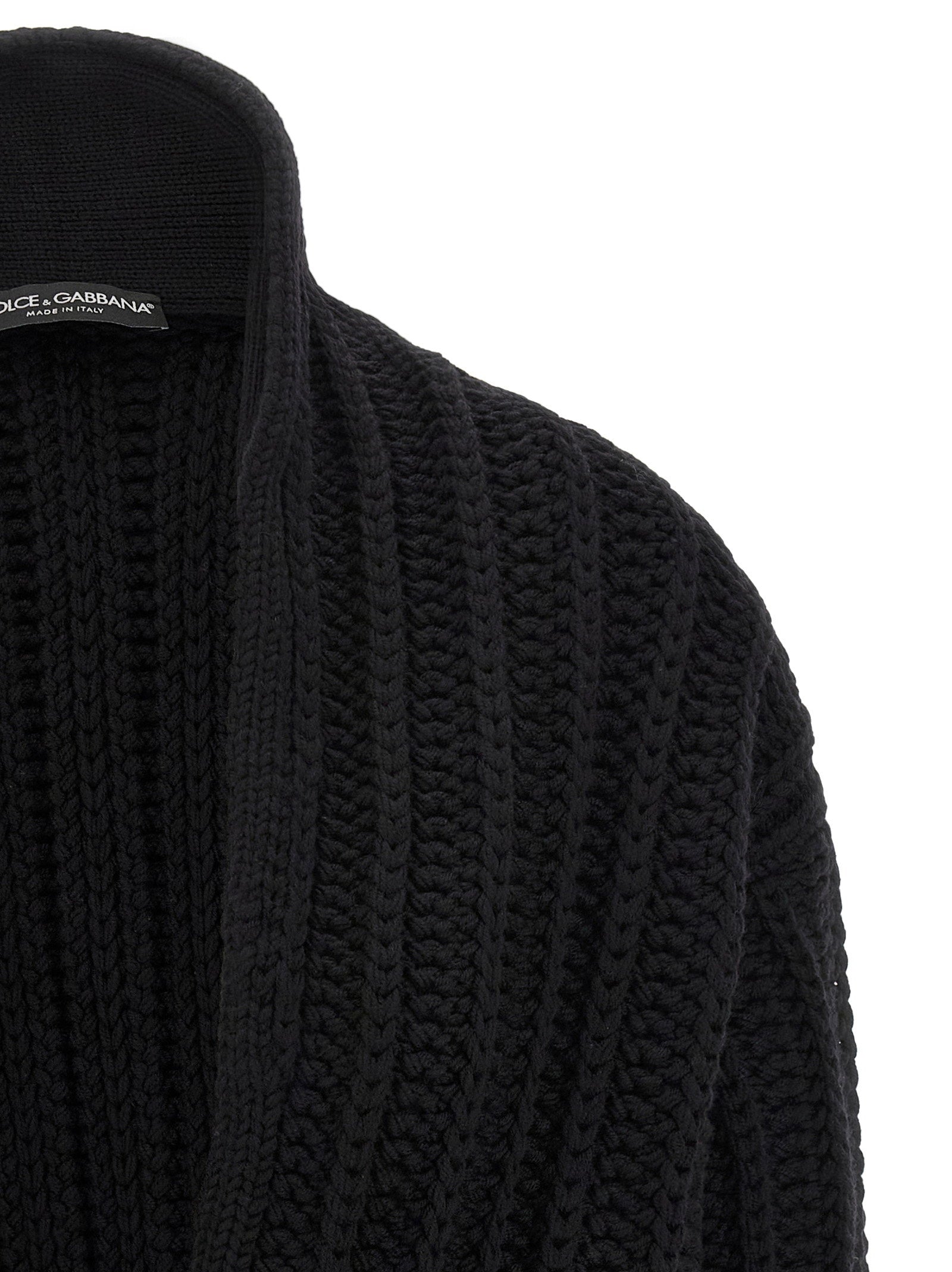 Dolce & Gabbana Coarse Wool Cardigan