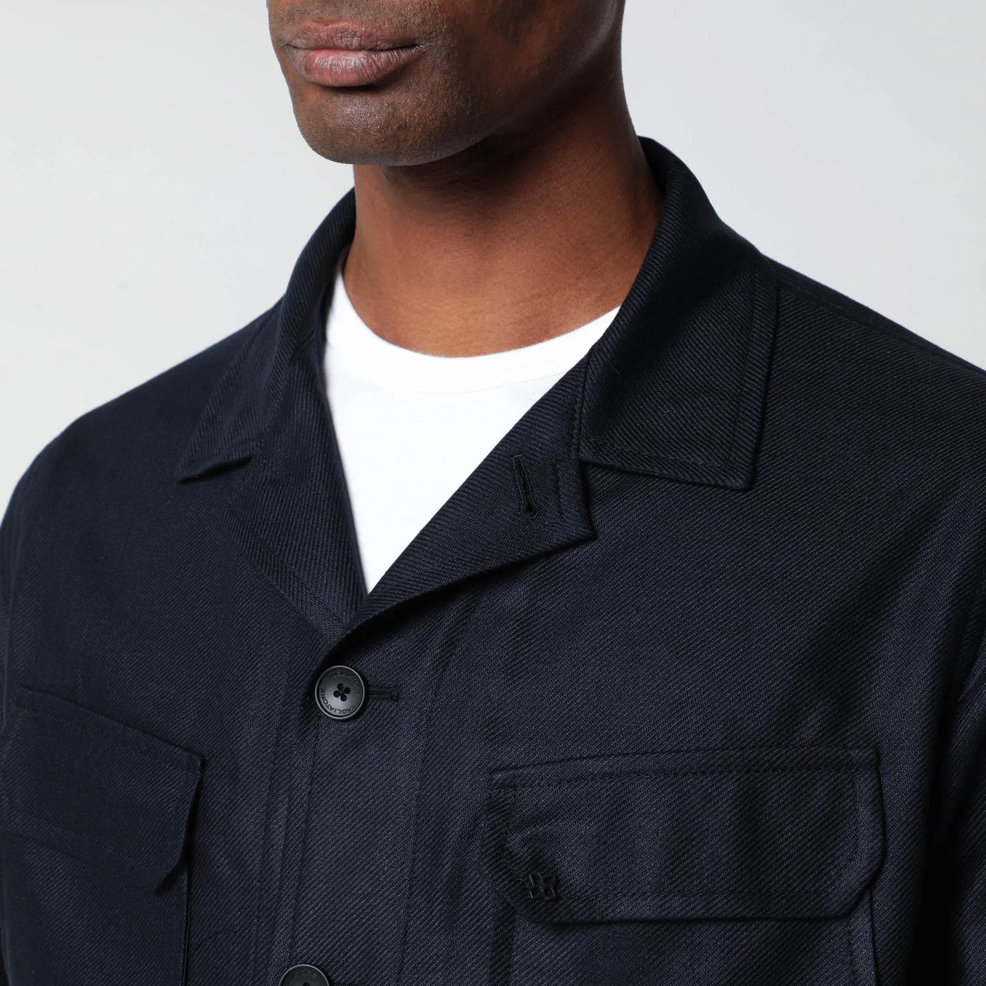 Tagliatore Blue silk jacket
