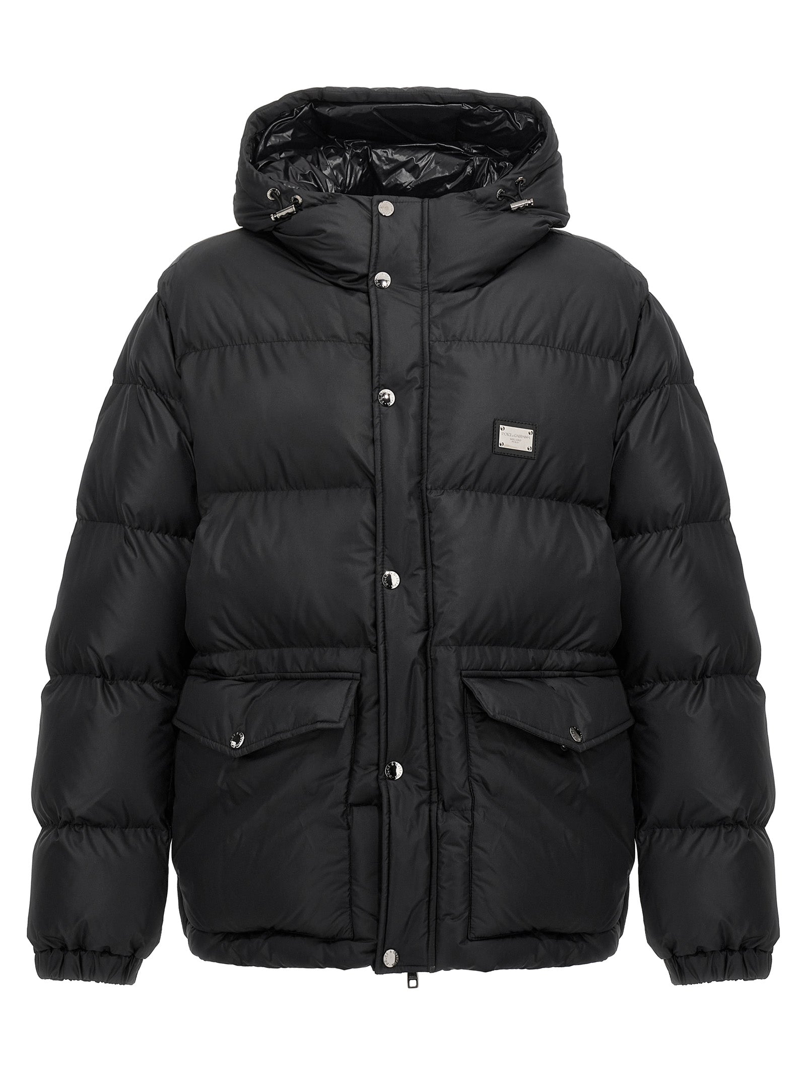 Dolce & Gabbana Logo Plate Down Jacket